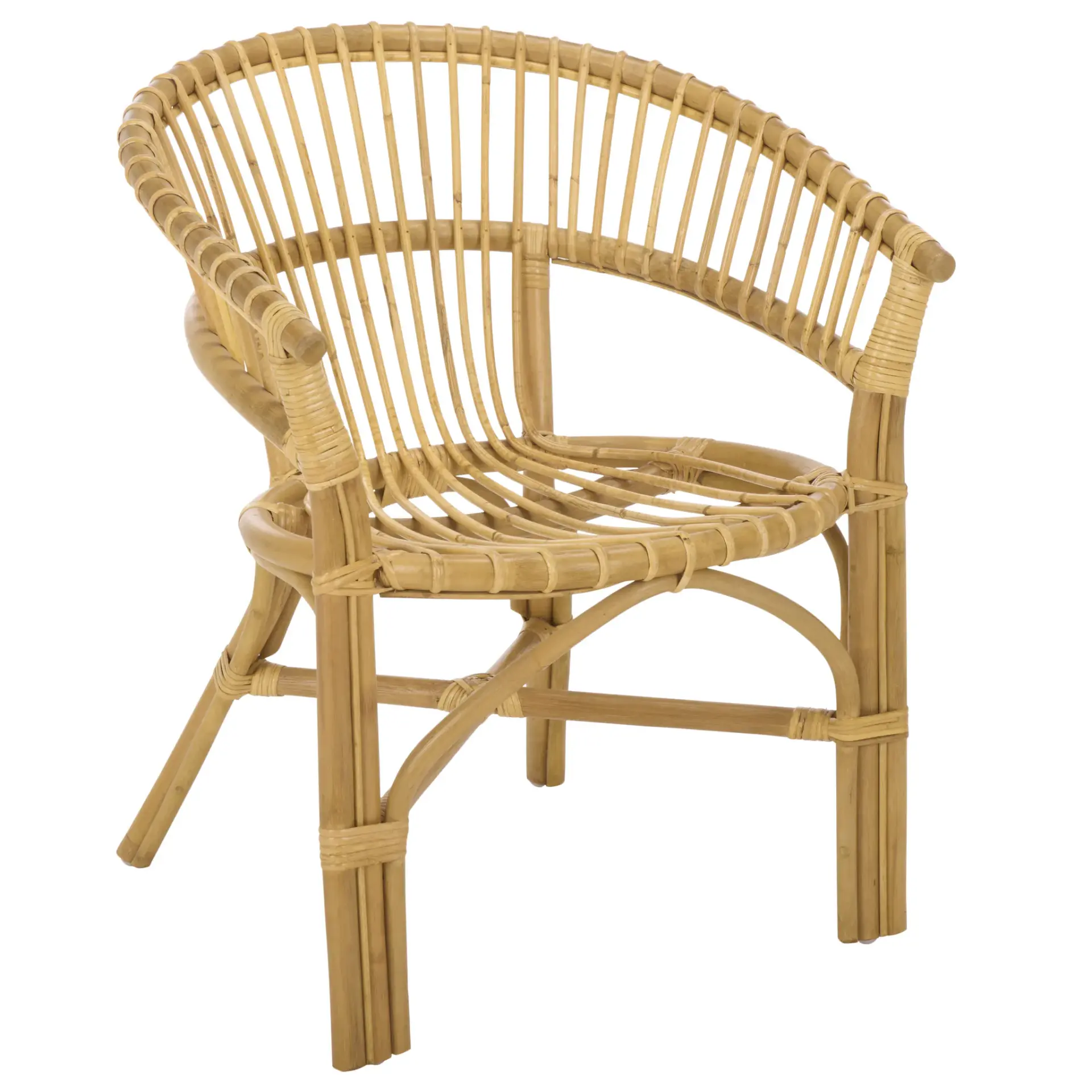 Varvara Woven Rattan Arm Chair