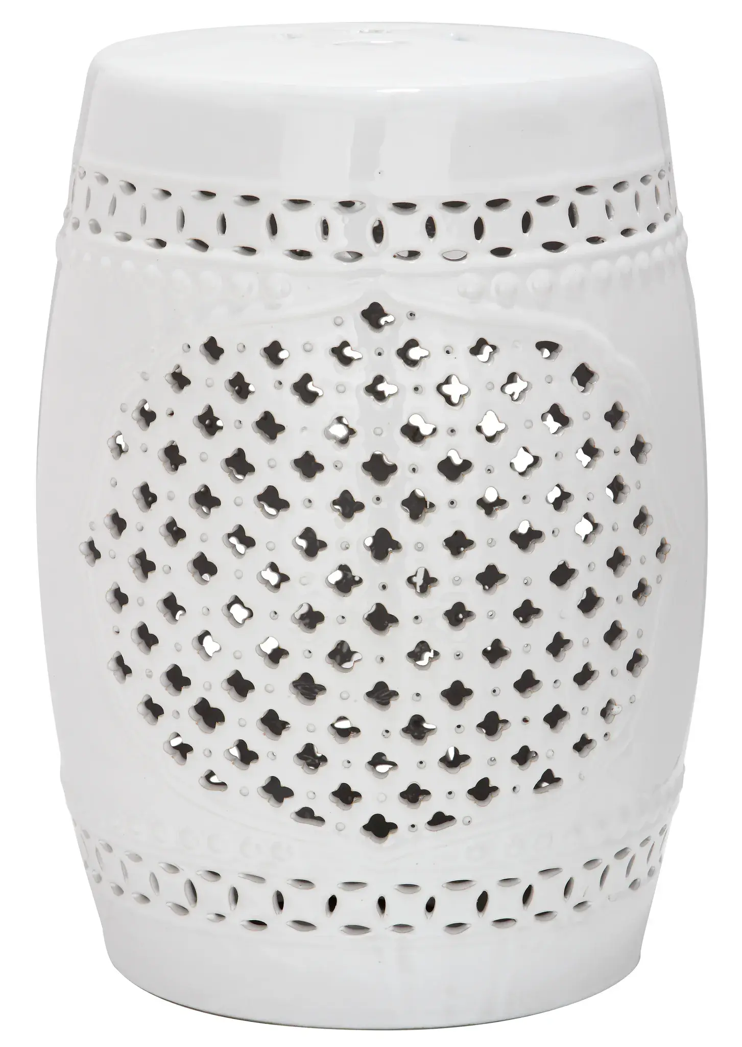 Adley Quatrefoil Garden Stool