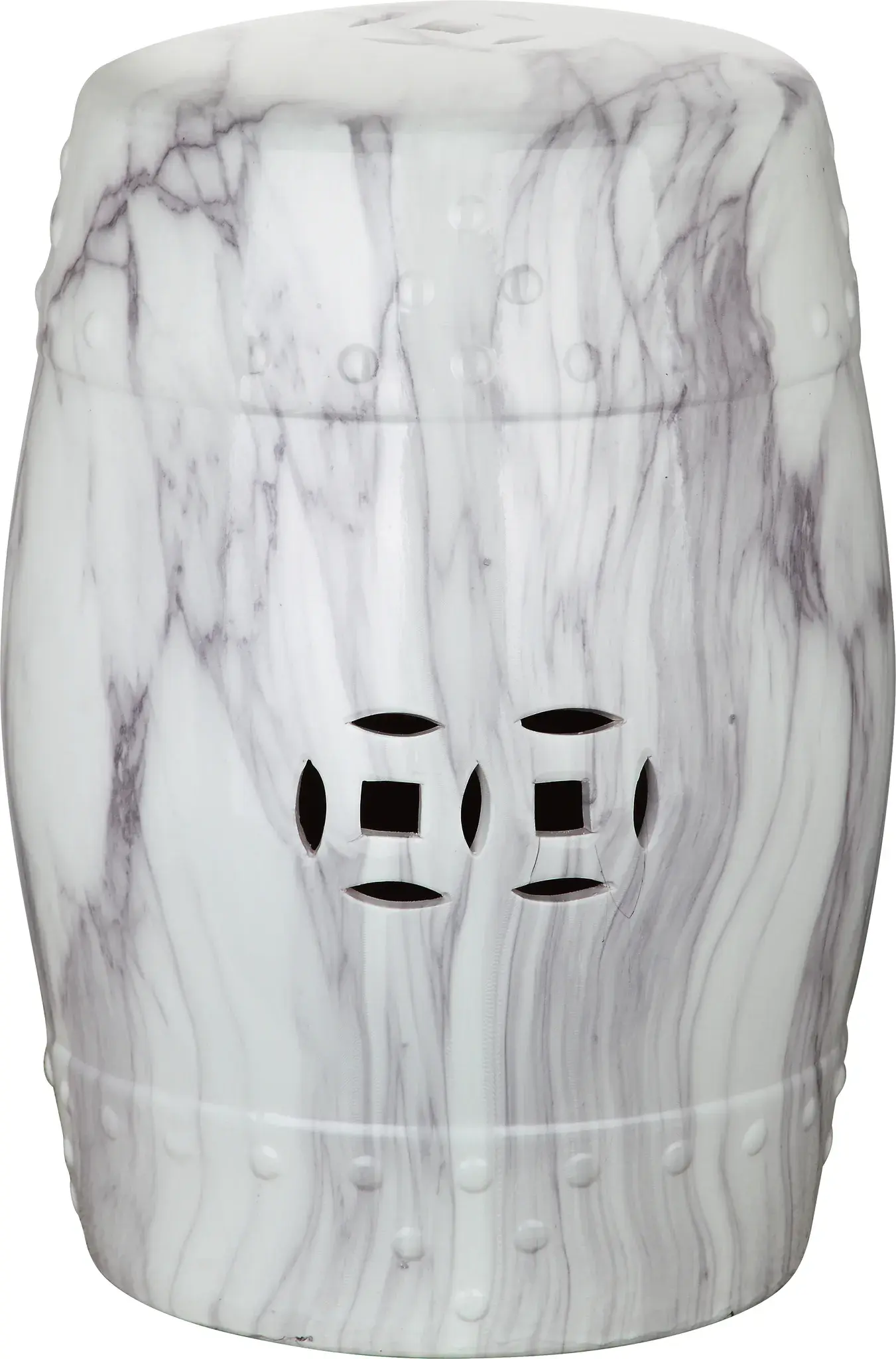 Jade Swirl Garden Stool