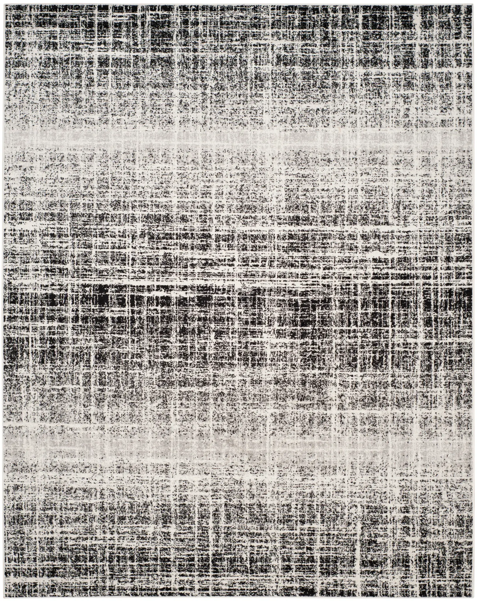 Adirondack Distressed Grid Rug