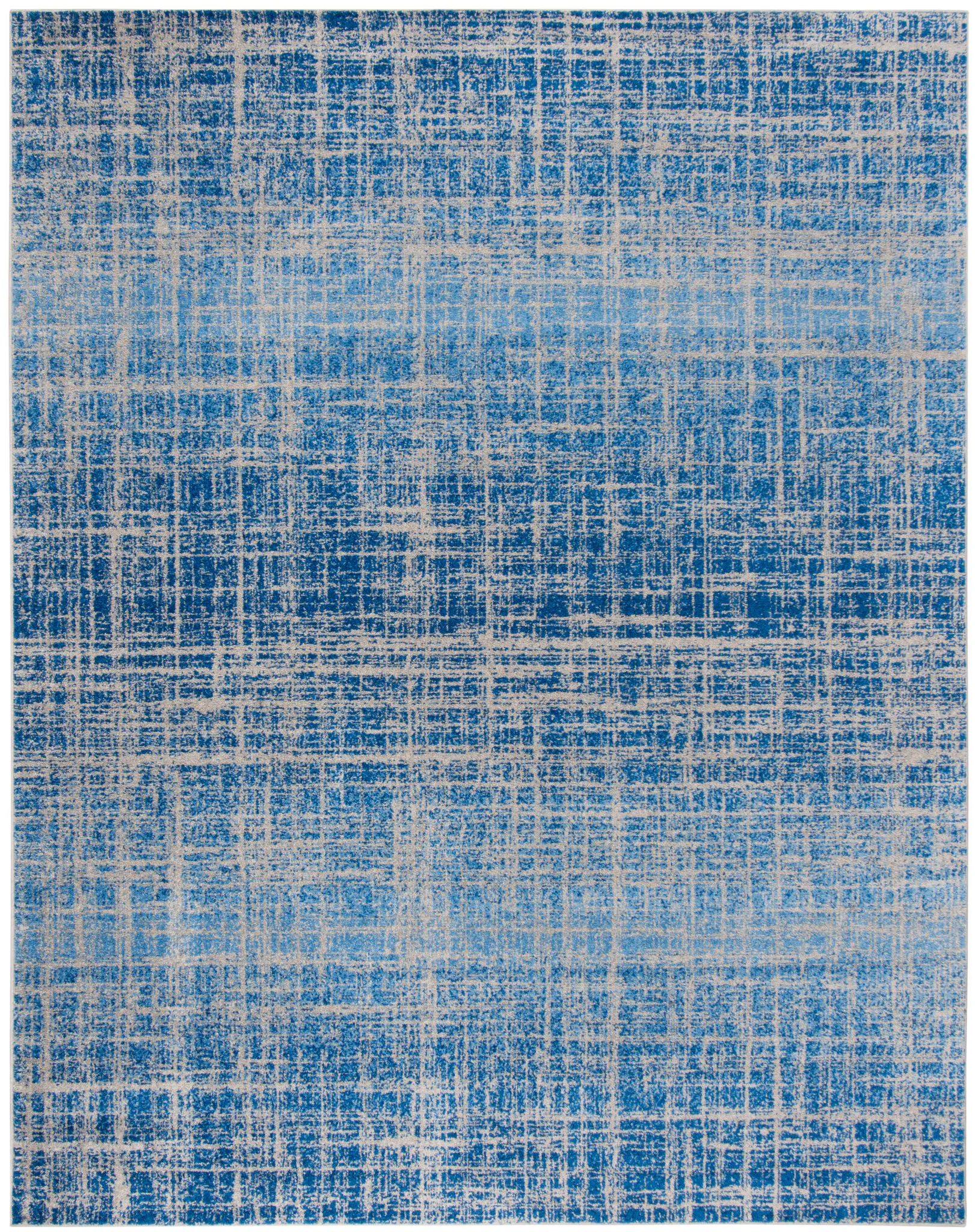 Adirondack Distressed Grid Rug
