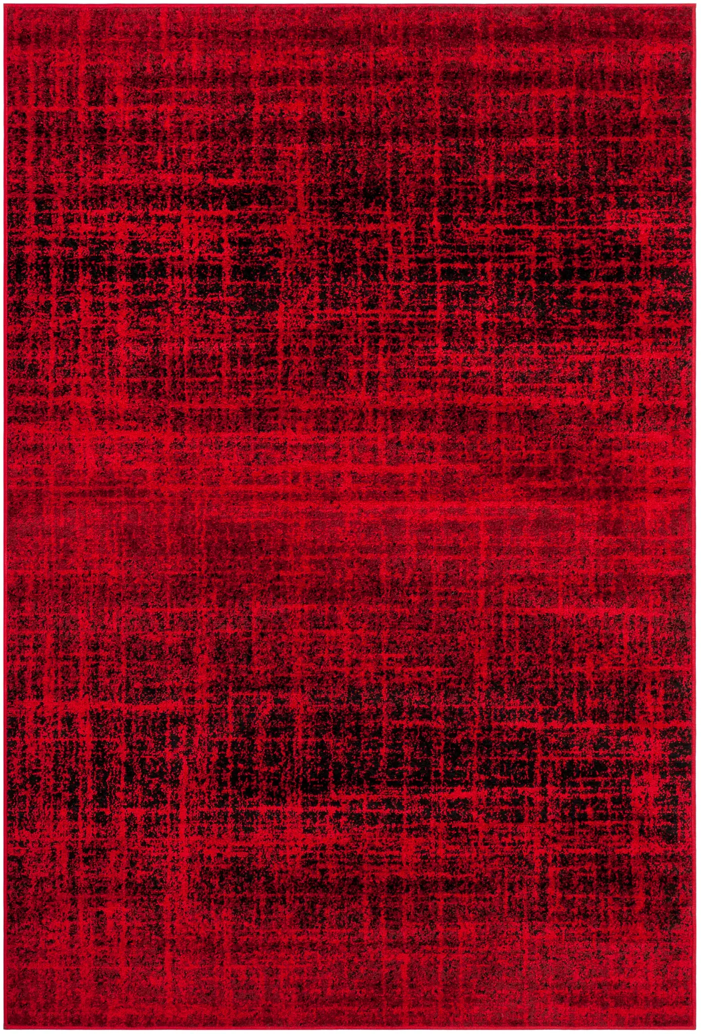 Adirondack Distressed Grid Rug