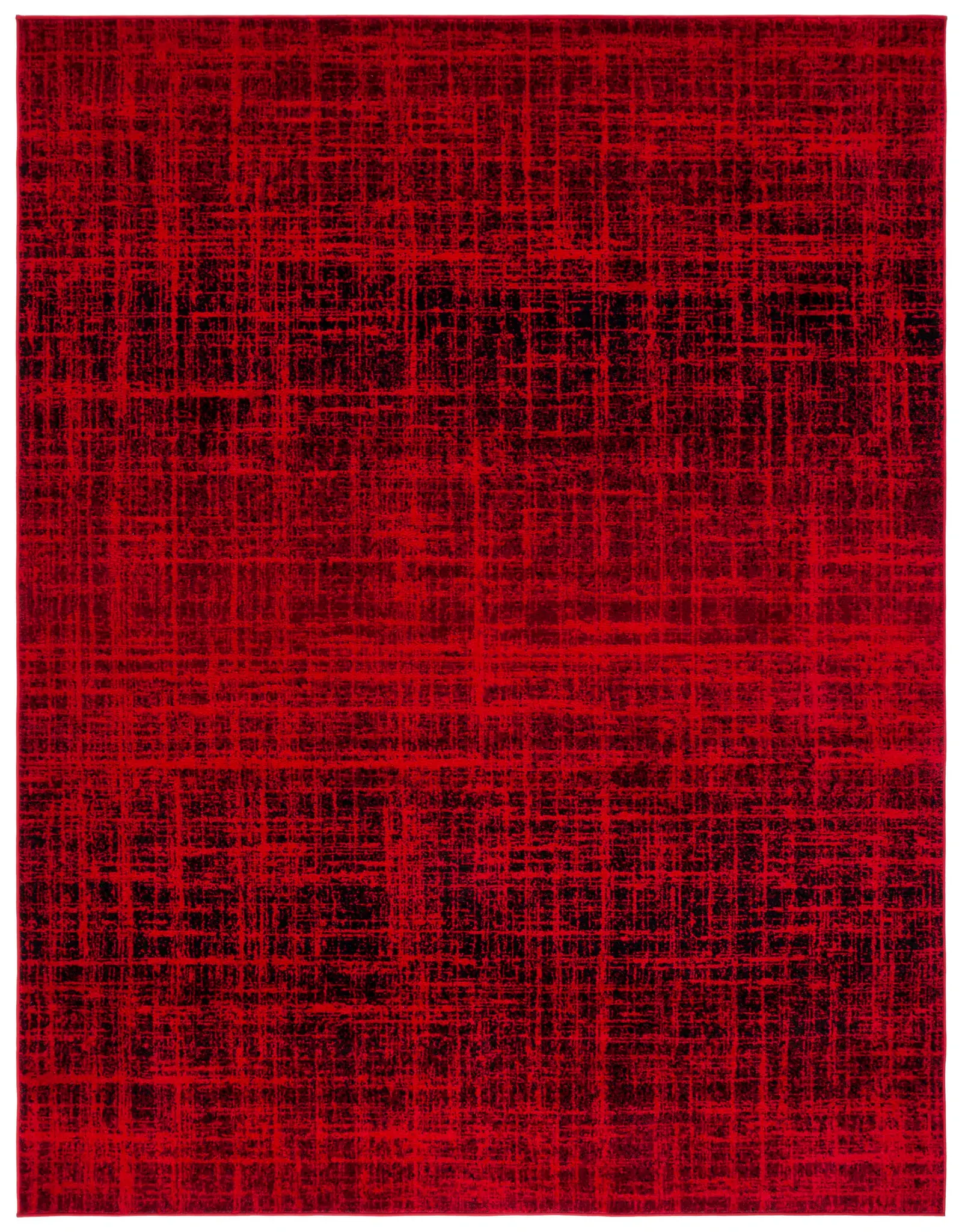 Adirondack Distressed Grid Rug