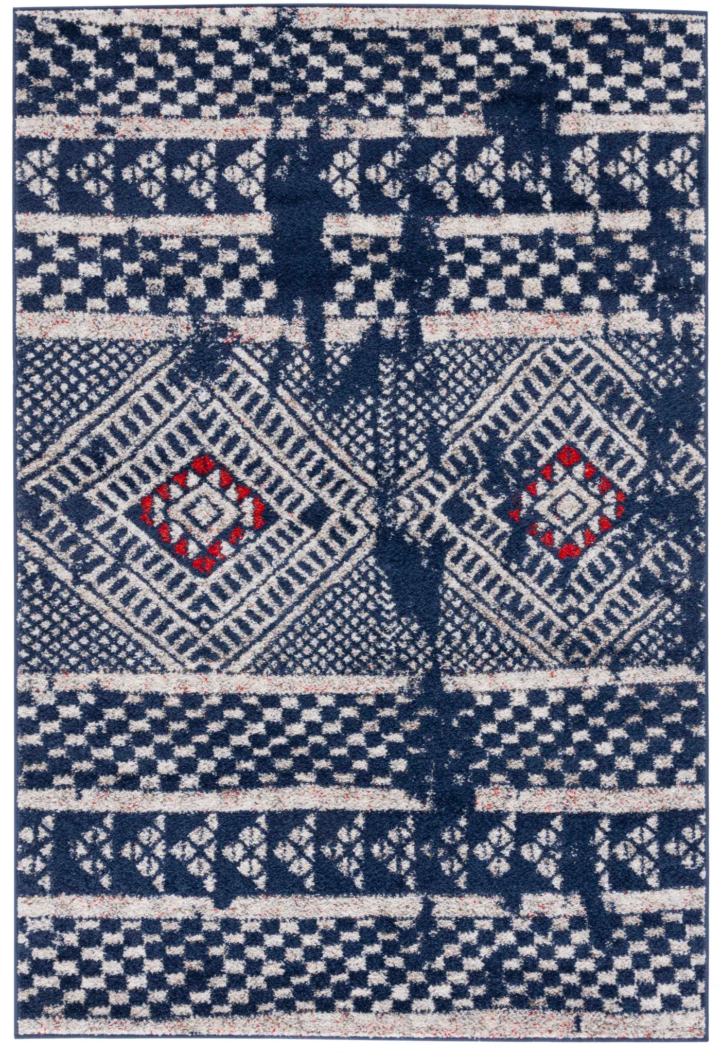 Adirondack Checkered Tribal Diamond Rug