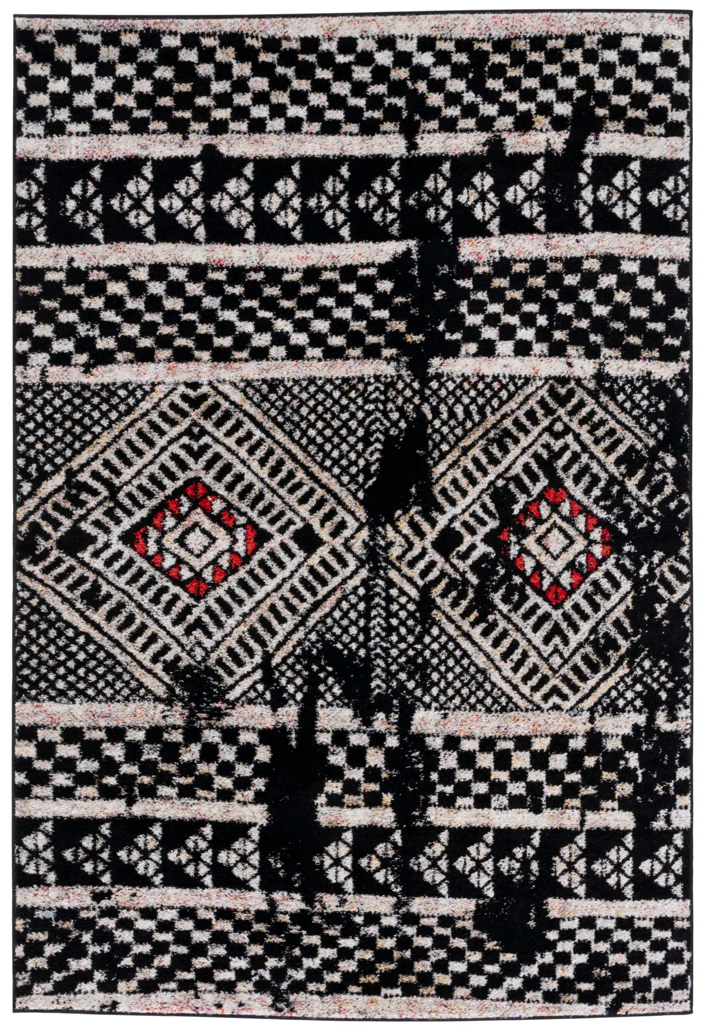 Adirondack Checkered Tribal Diamond Rug