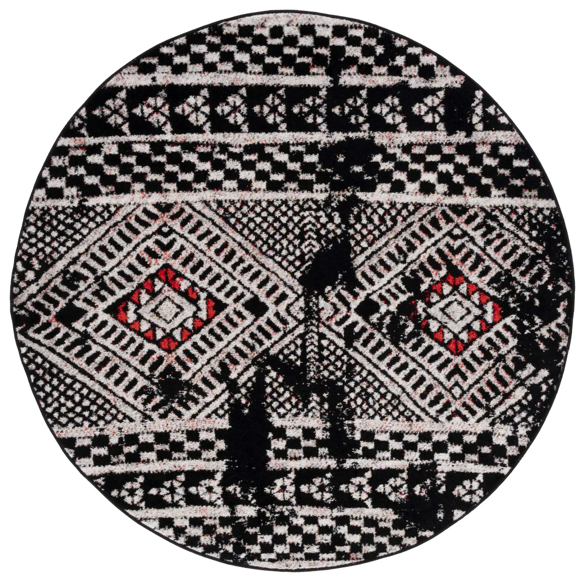 Adirondack Checkered Tribal Diamond Rug