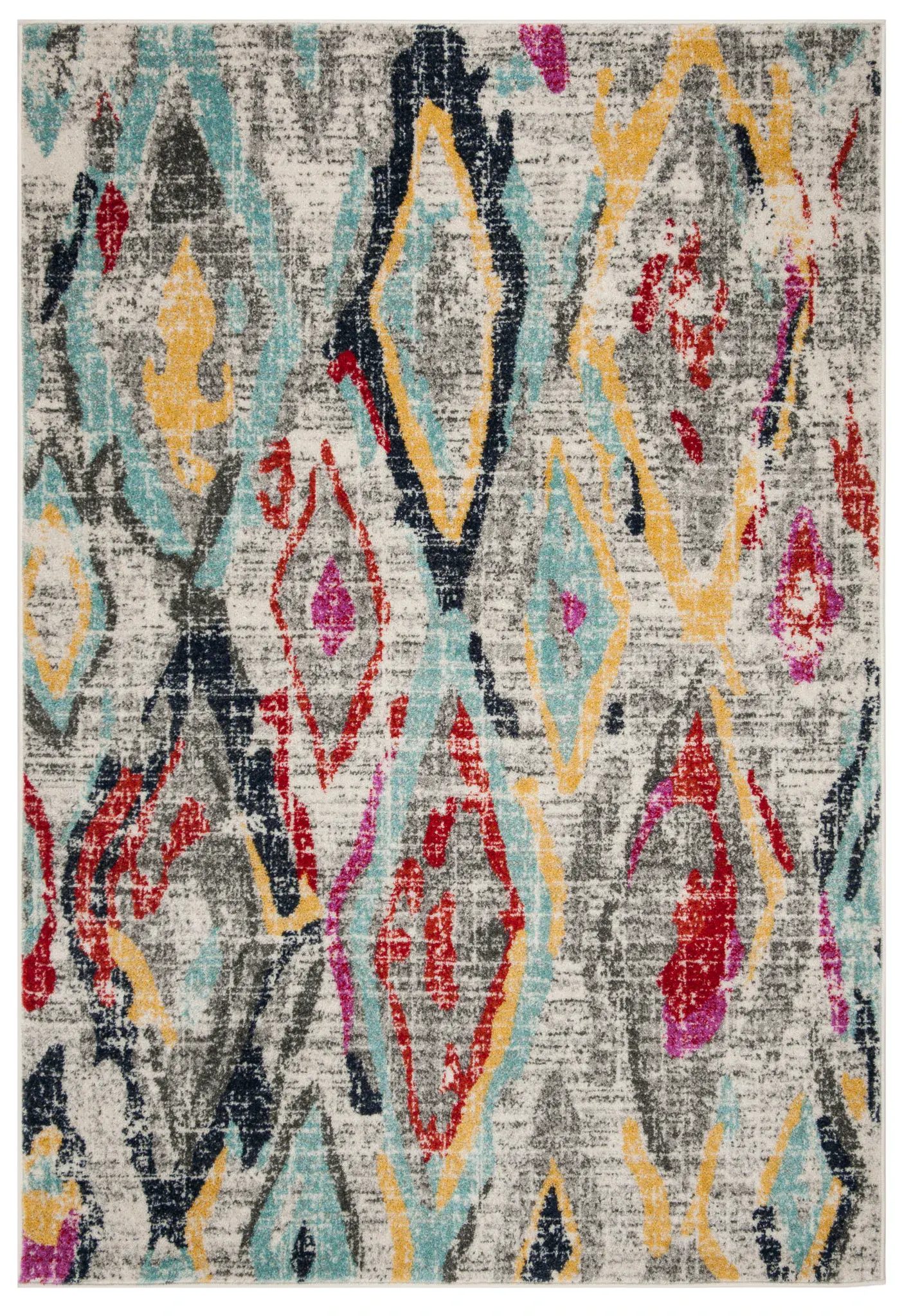 Adirondack Distressed Diamond Rug