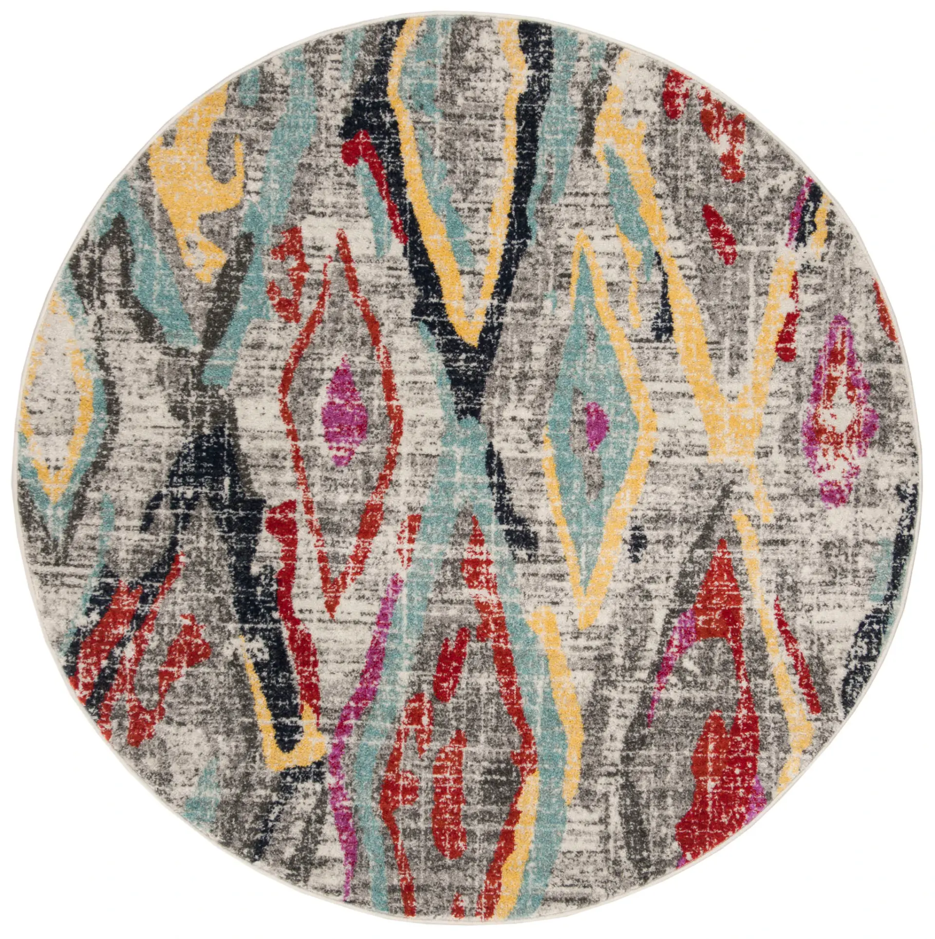 Adirondack Distressed Diamond Rug