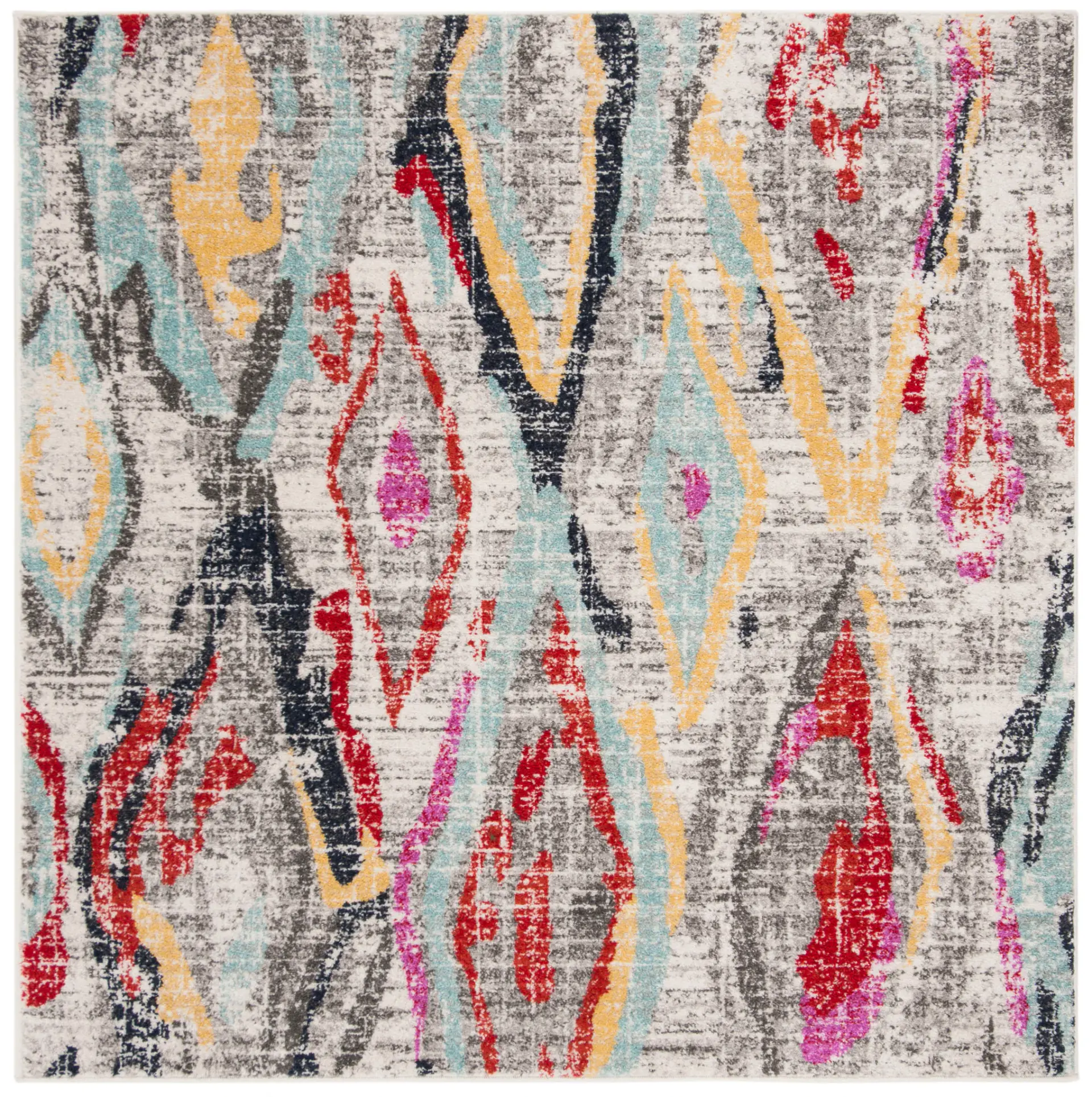 Adirondack Distressed Diamond Rug