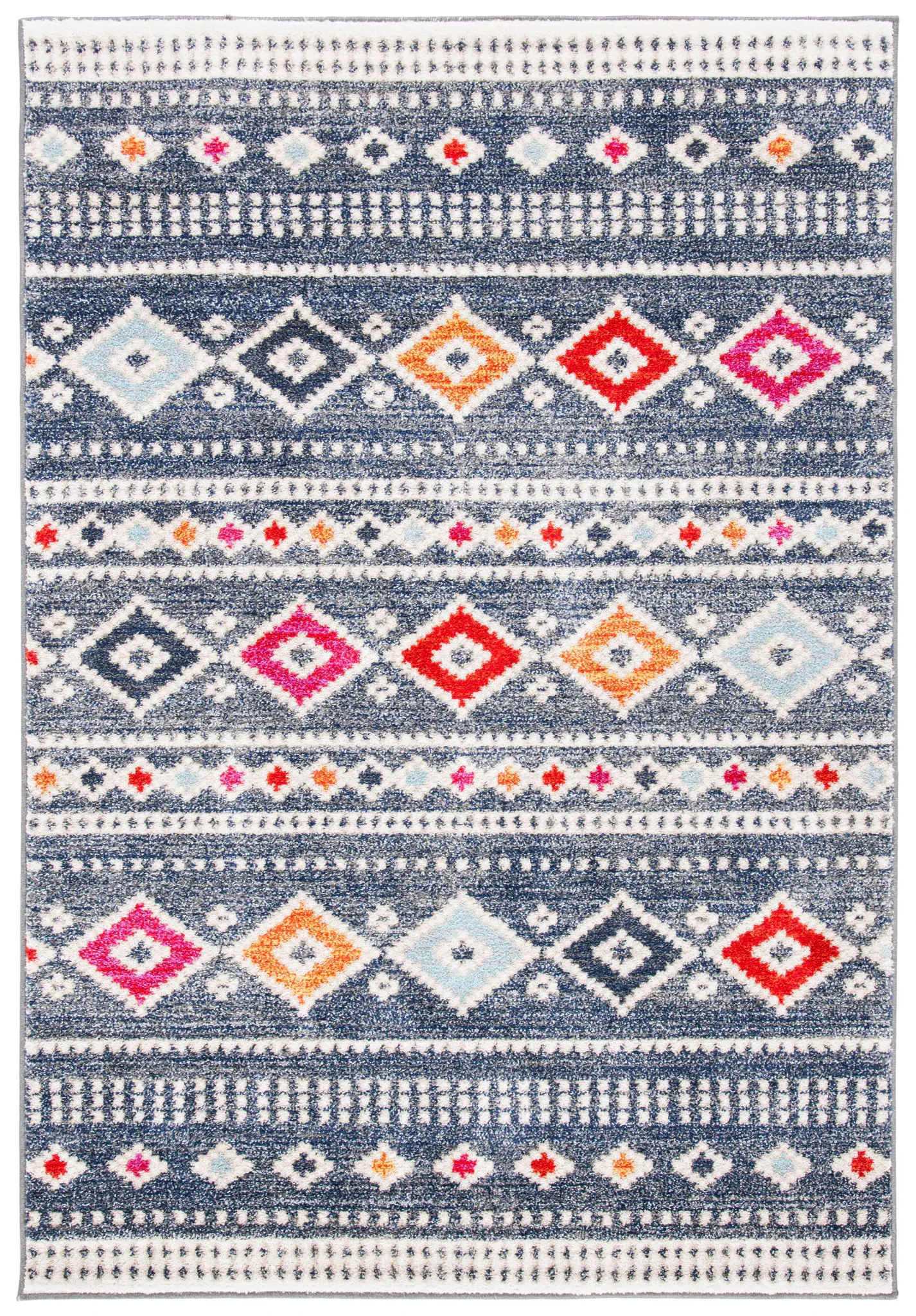 Adirondack Banded Ikat Diamond Rug