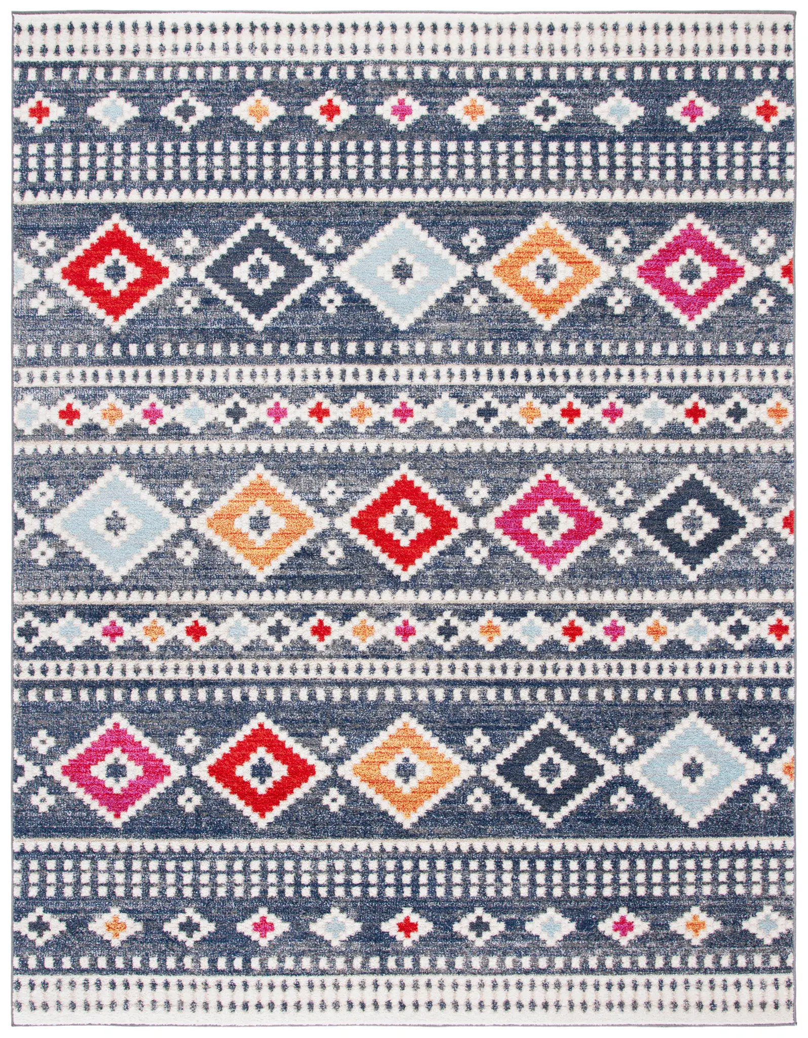 Adirondack Banded Ikat Diamond Rug