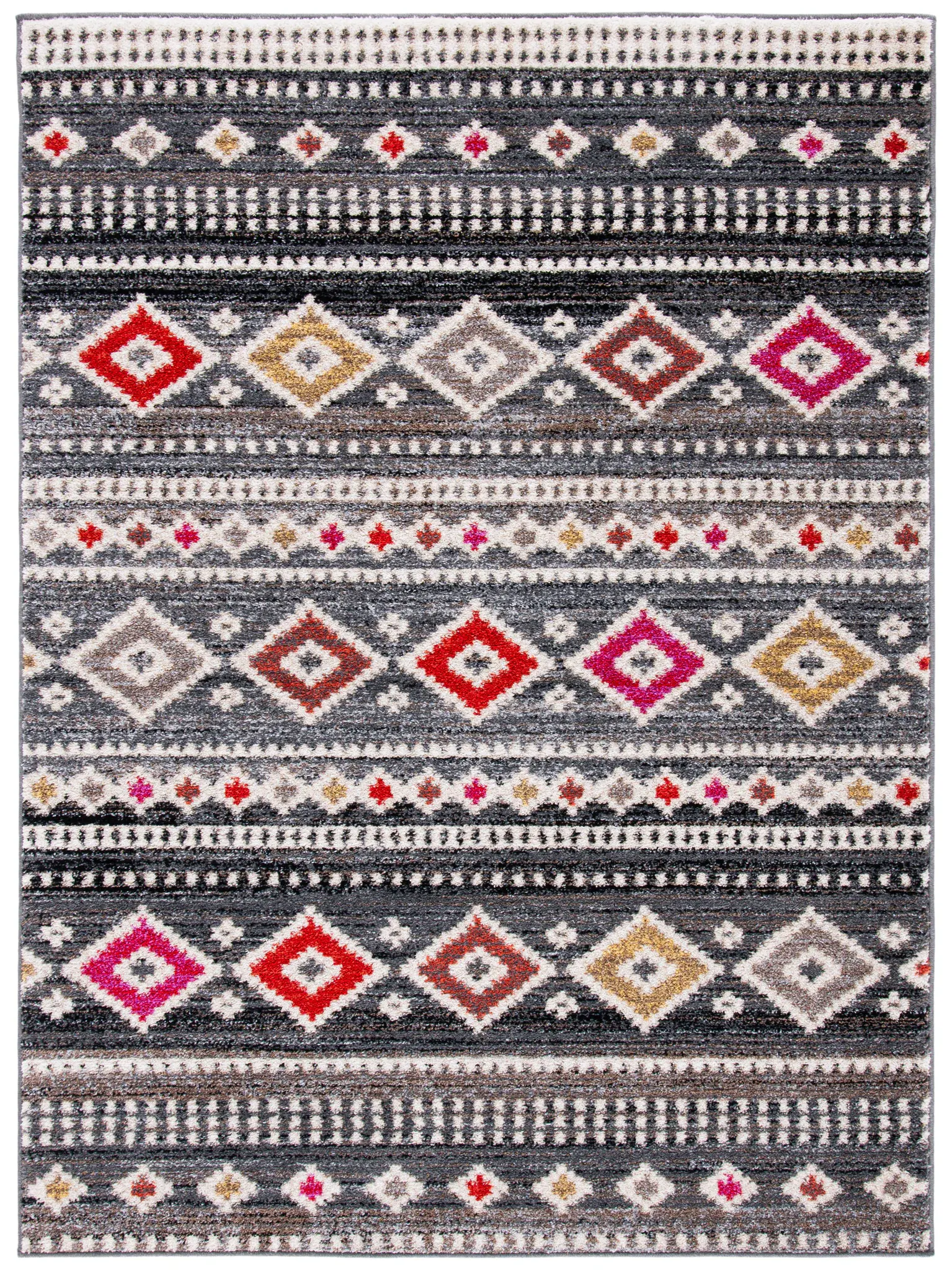 Adirondack Banded Ikat Diamond Rug