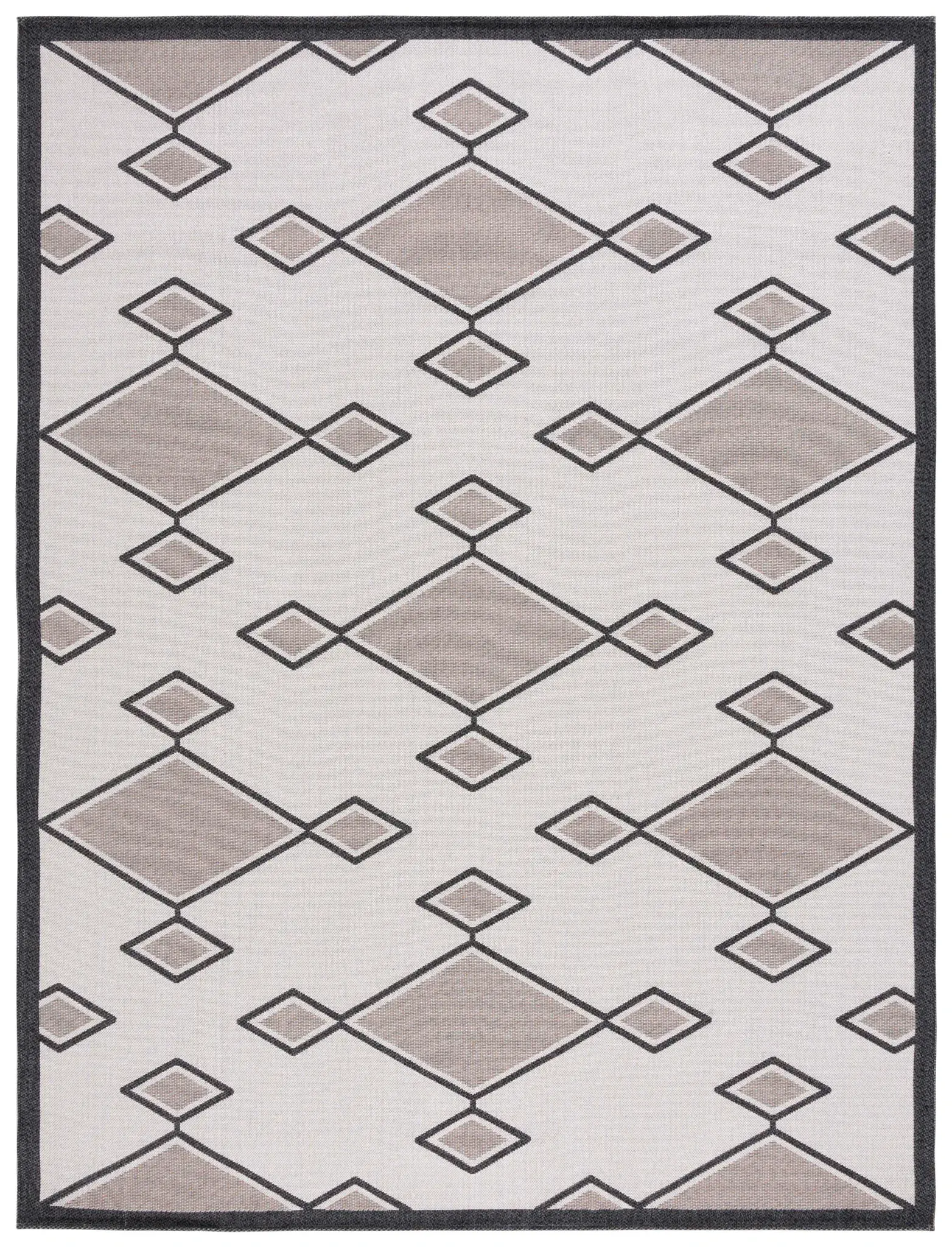 Augustine Diamond Motif Cotton Rug