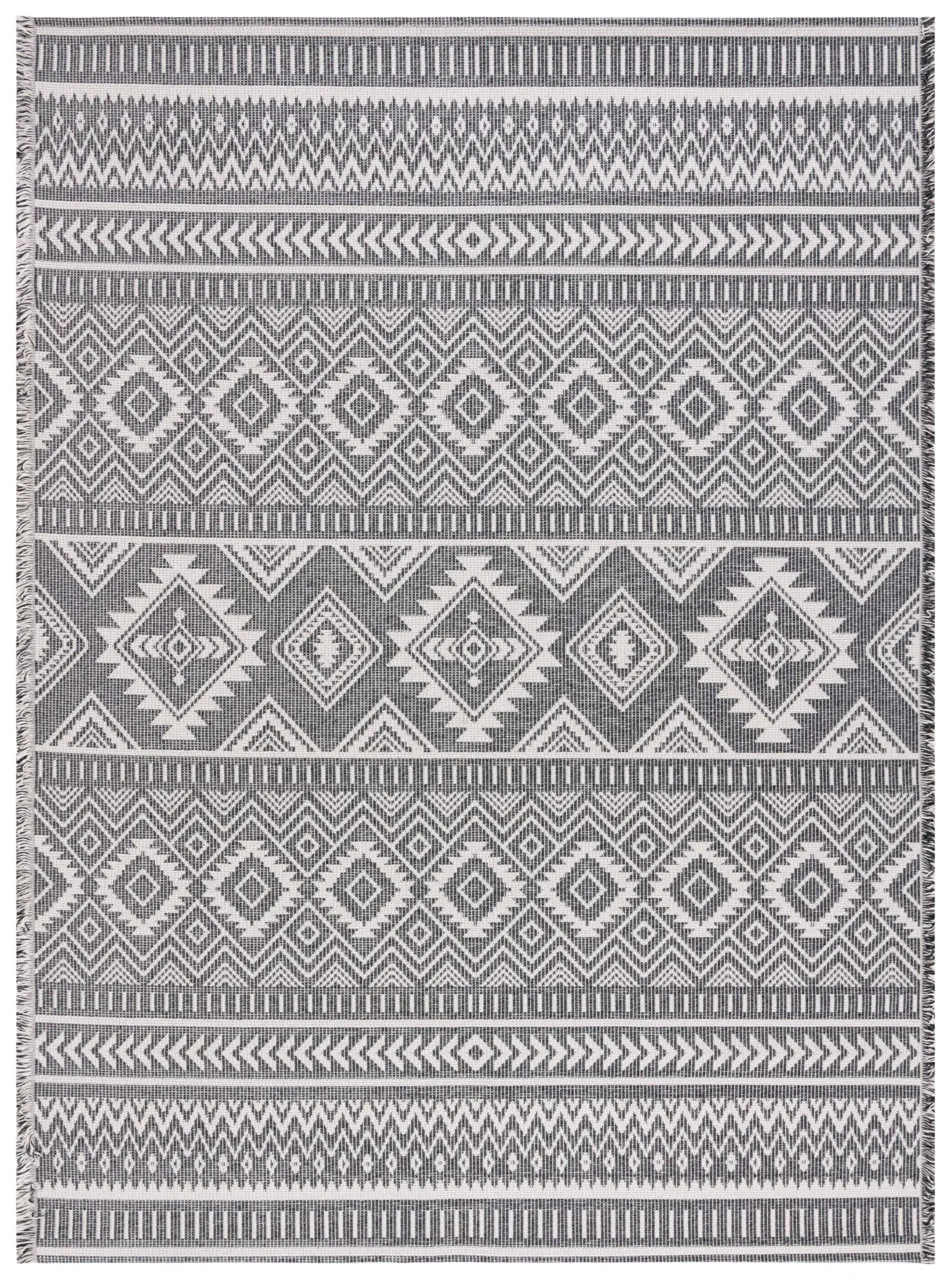 Augustine Southwestern Banded Chevron Diamond Rug