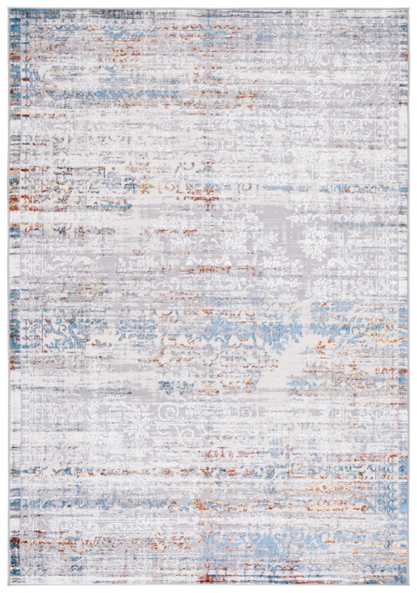 Amelia Distressed Medallion Rug