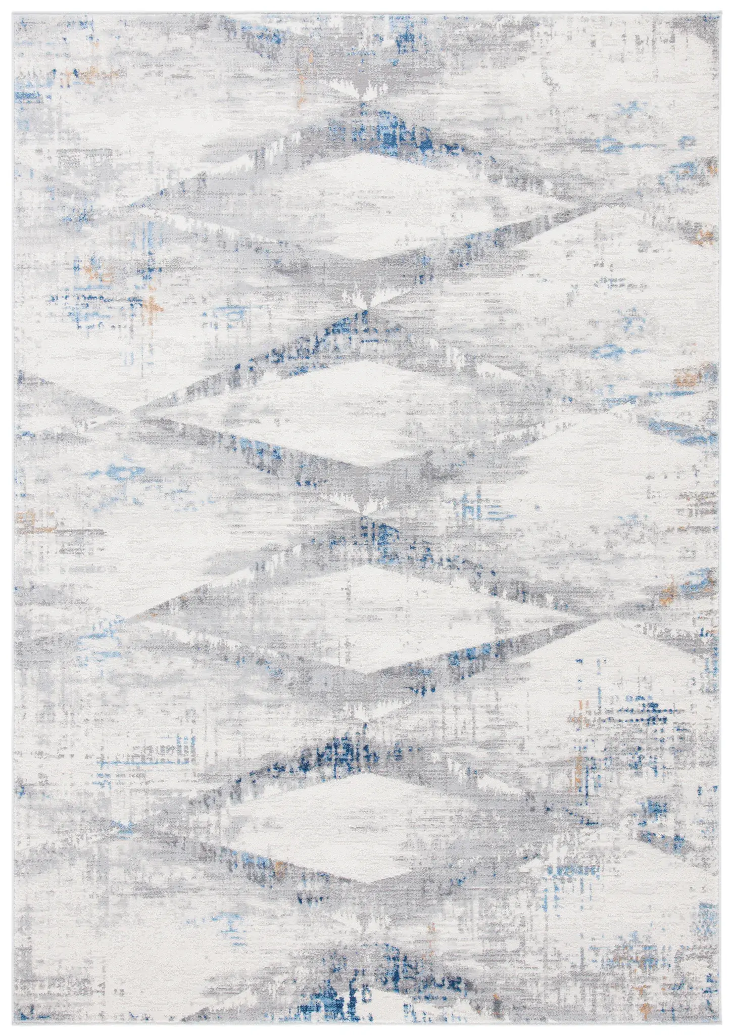 Amelia Distressed Diamond Rug
