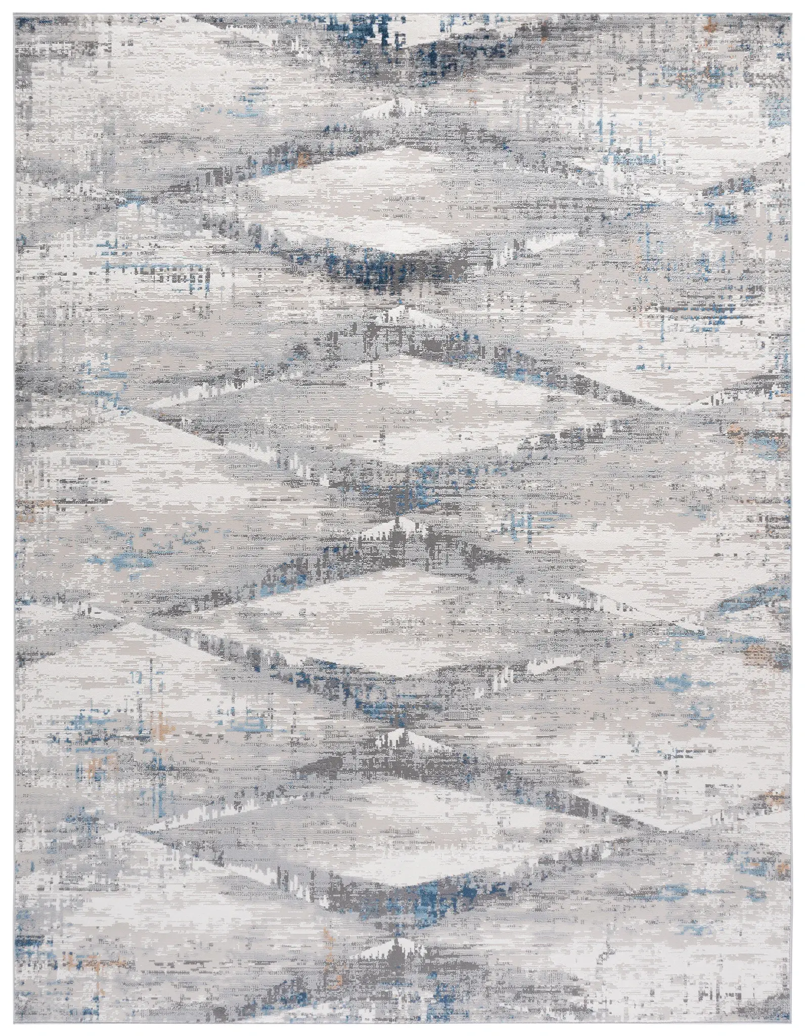Amelia Distressed Diamond Rug