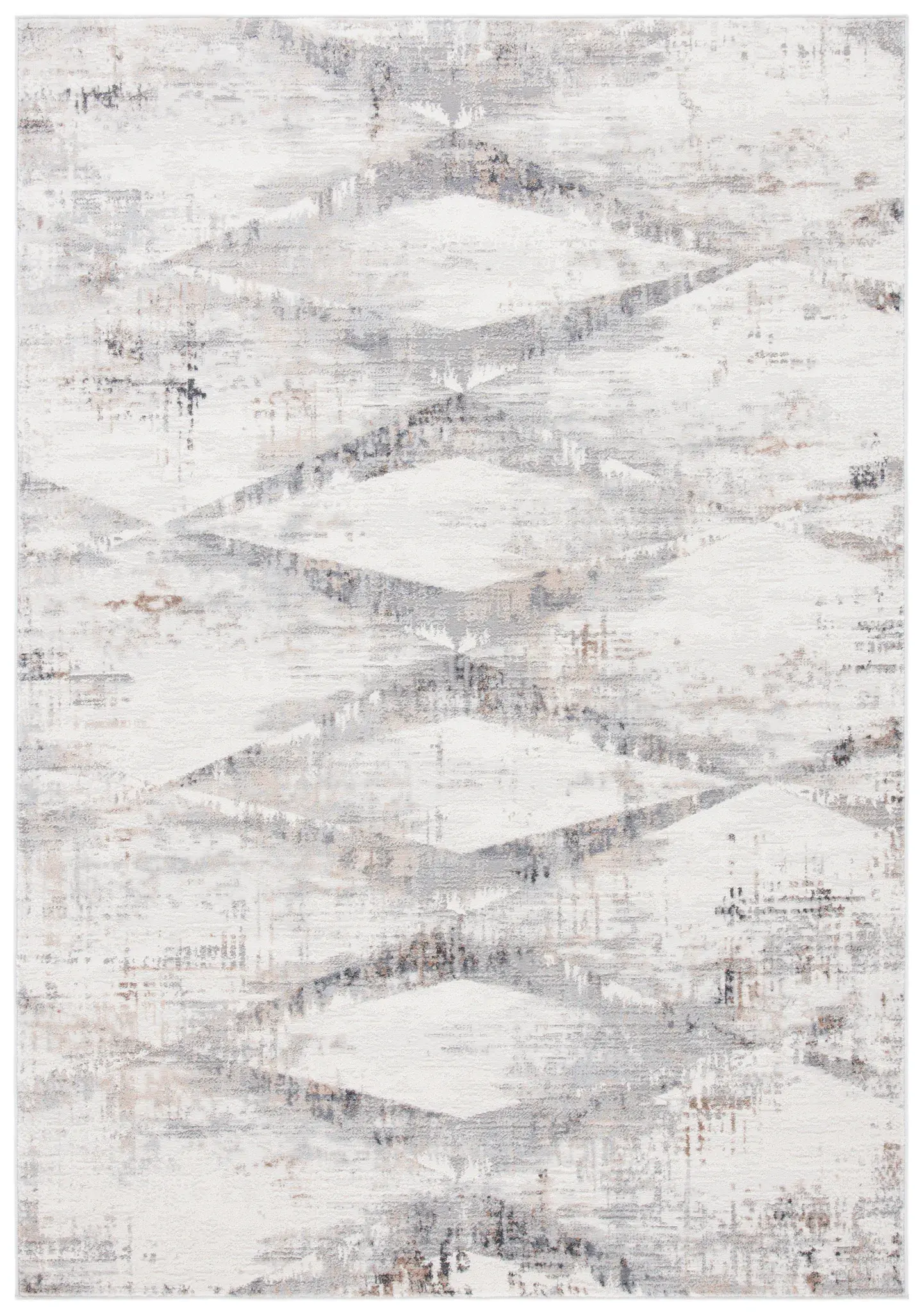 Amelia Distressed Diamond Rug