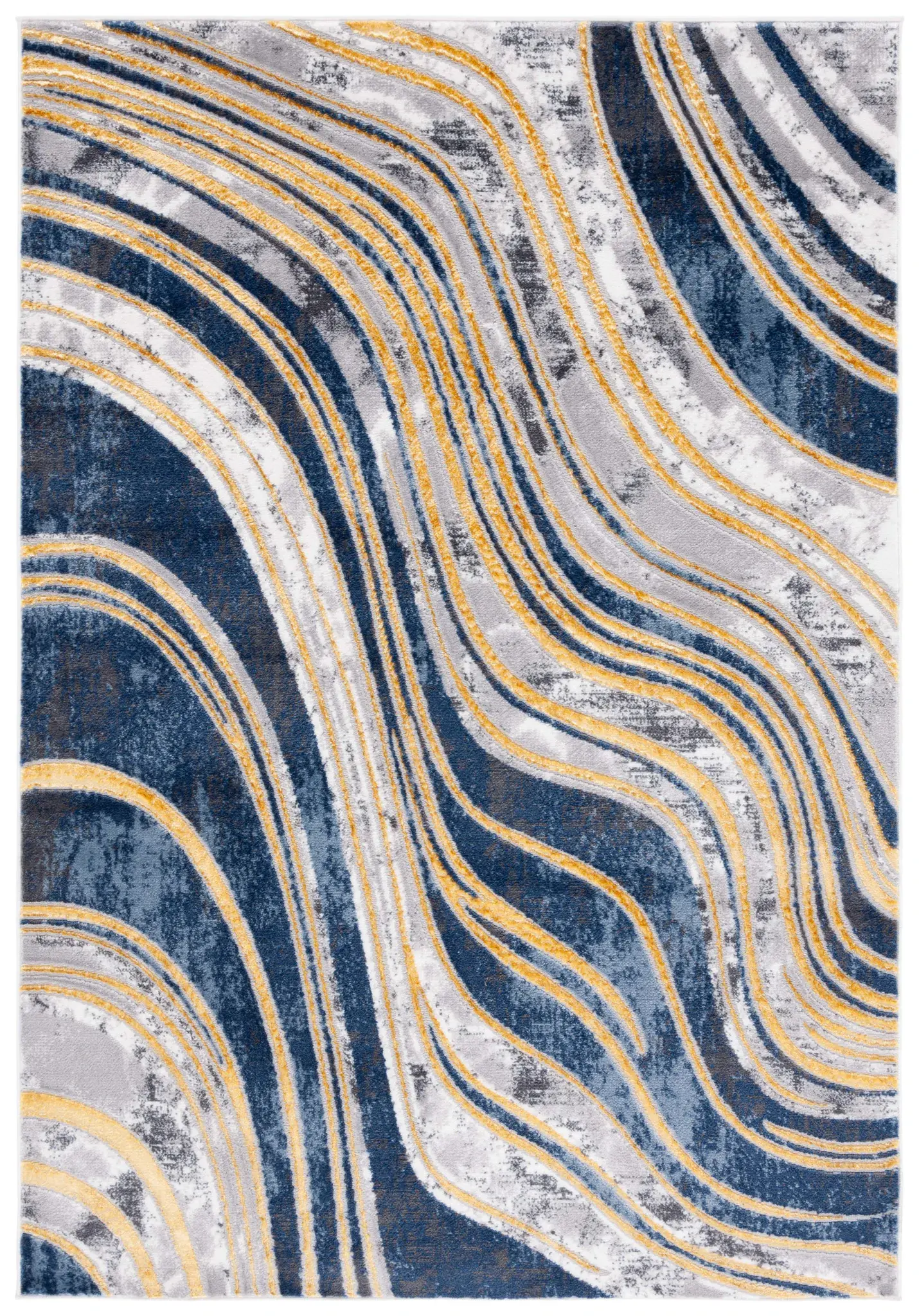 Amelia Abstract Waves Rug