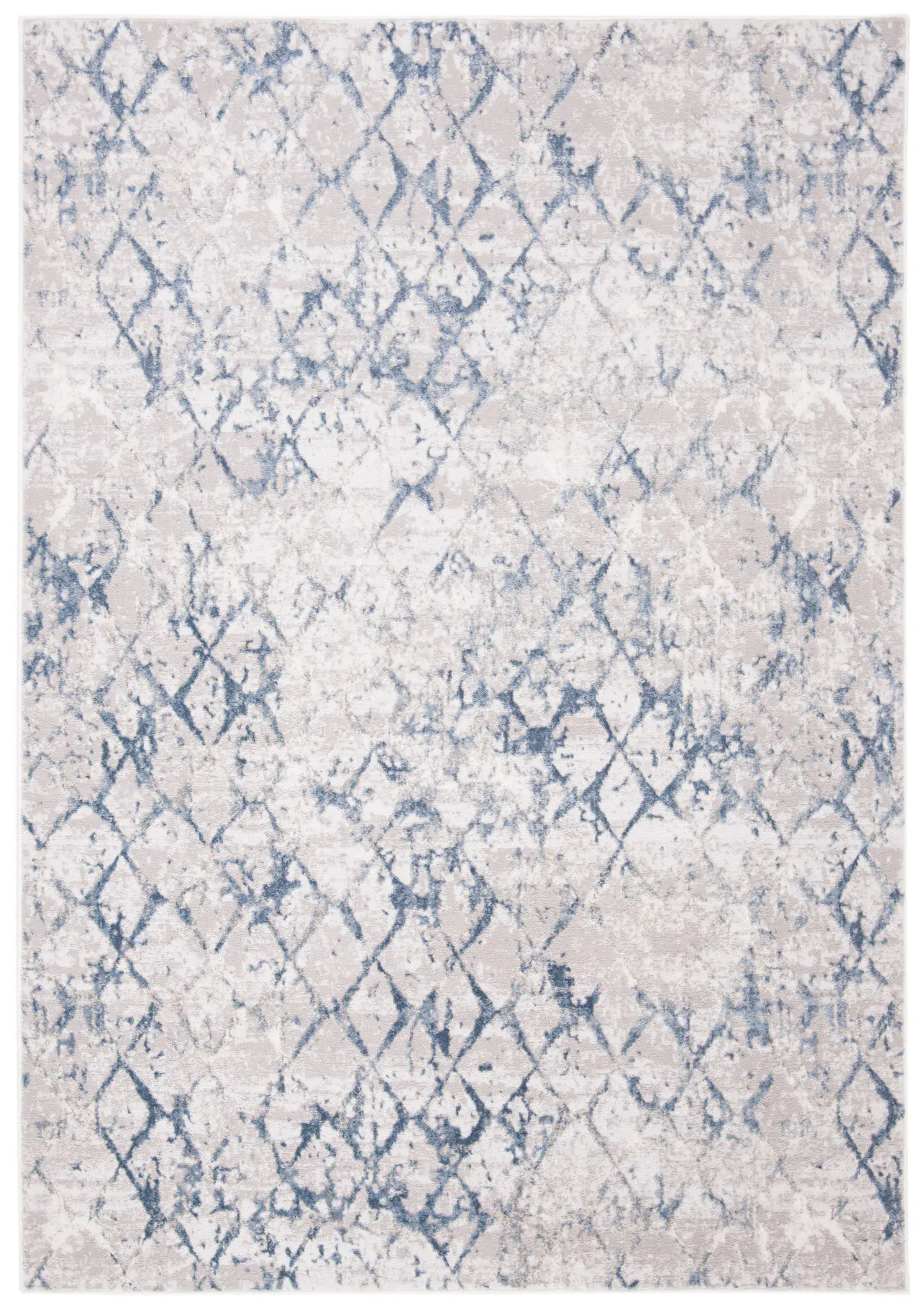 Amelia Distressed Lattice Rug