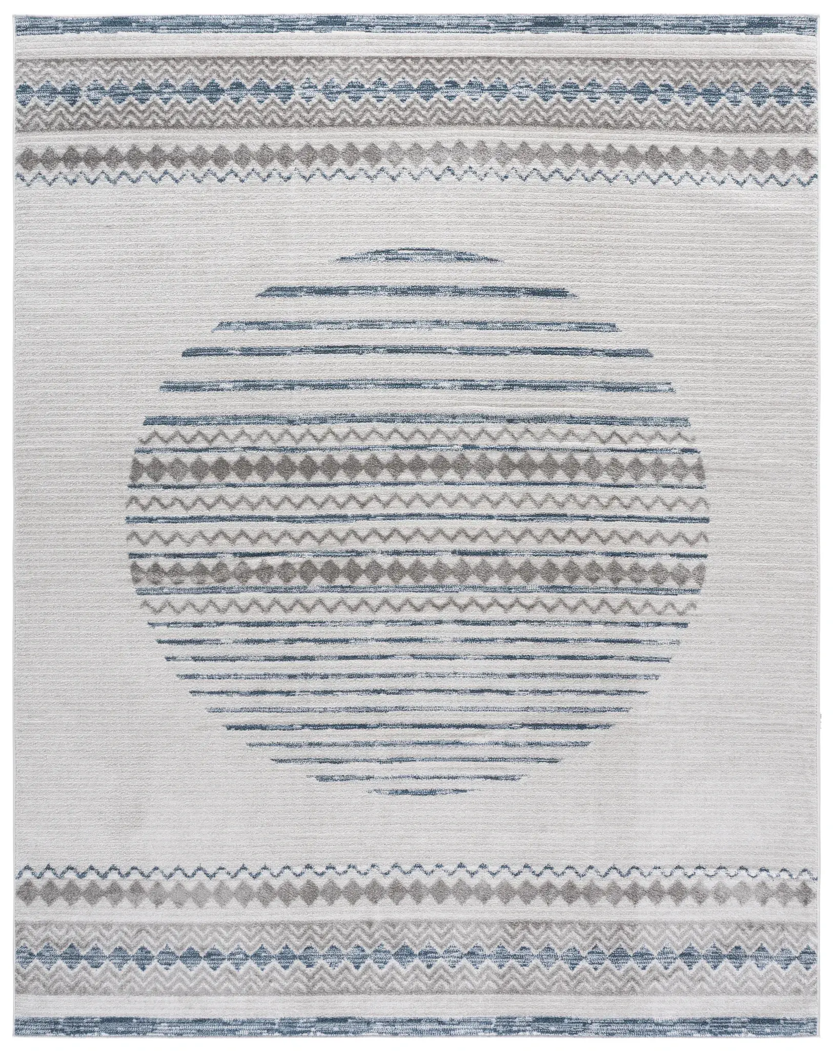Alamo Striped Circle Rug