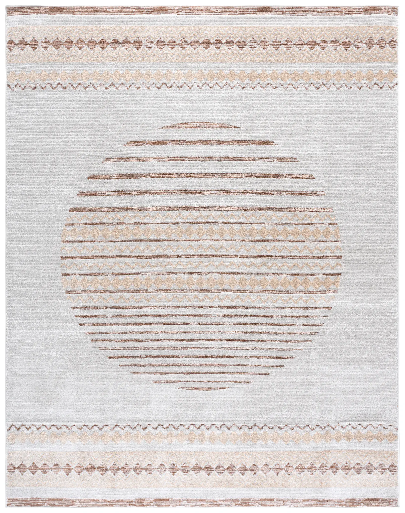 Alamo Striped Circle Rug
