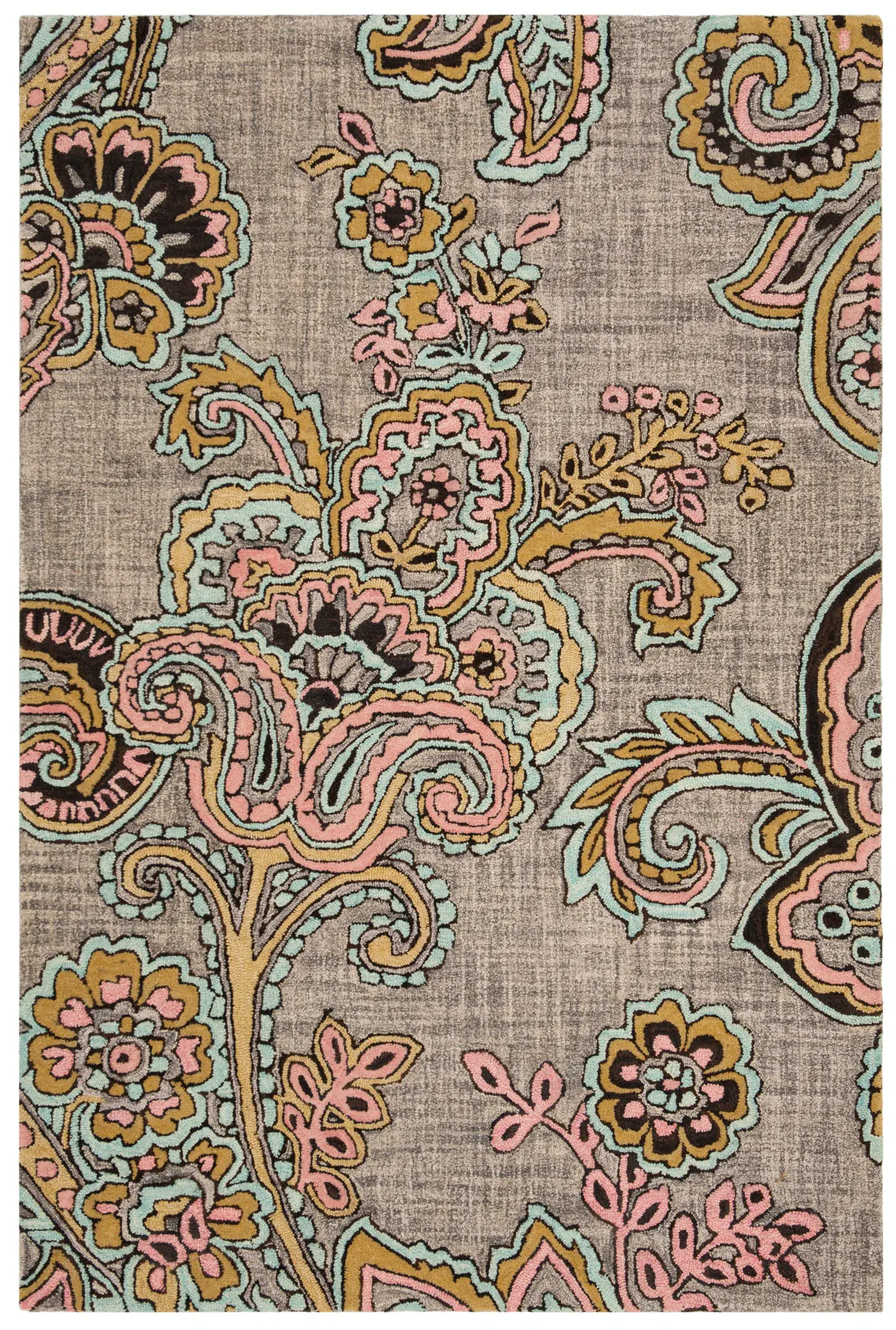 Allure Paisley Floral Hand-Tufted Wool Rug