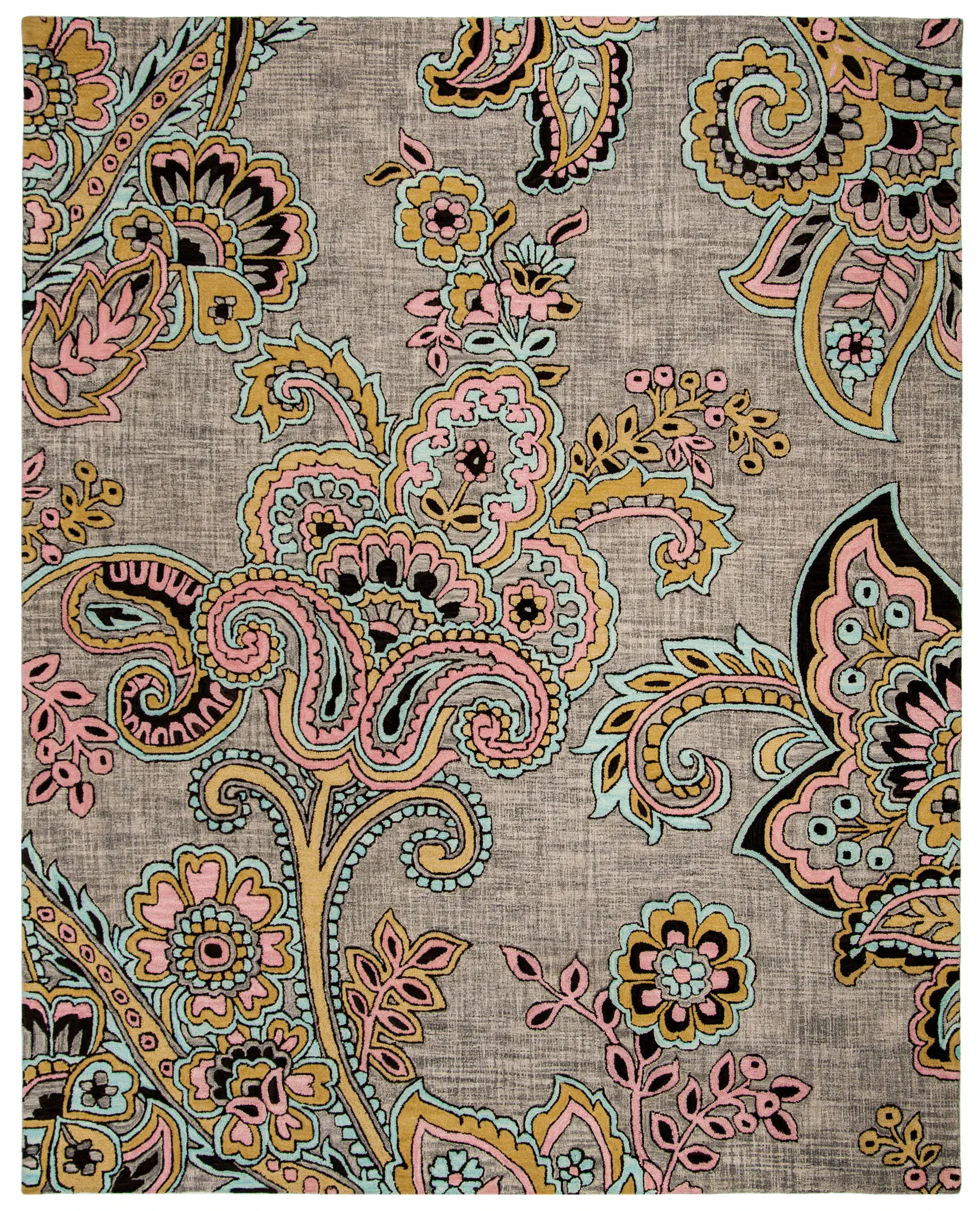 Allure Paisley Floral Hand-Tufted Wool Rug