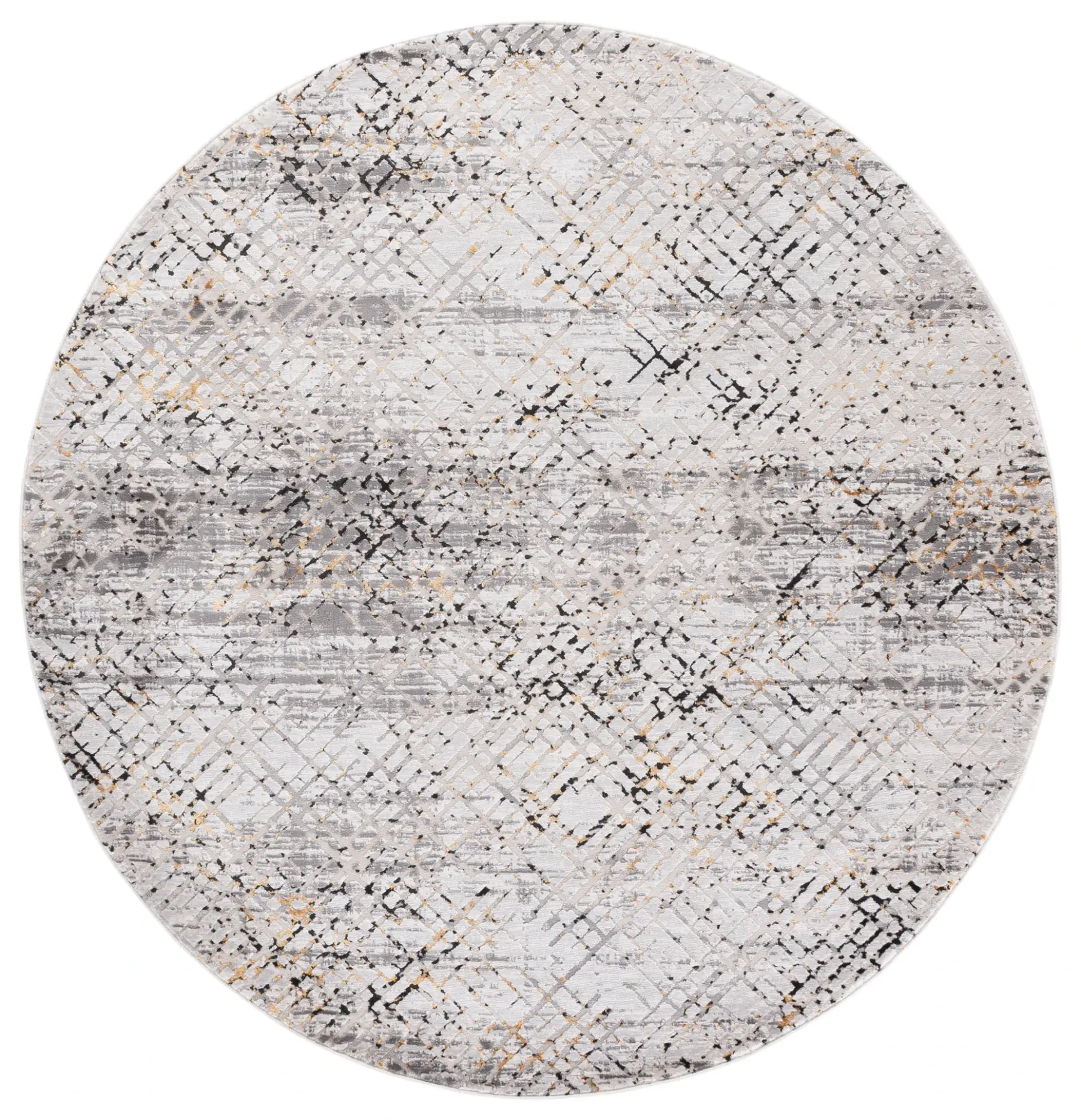 Amalfi Distressed Grid Rug
