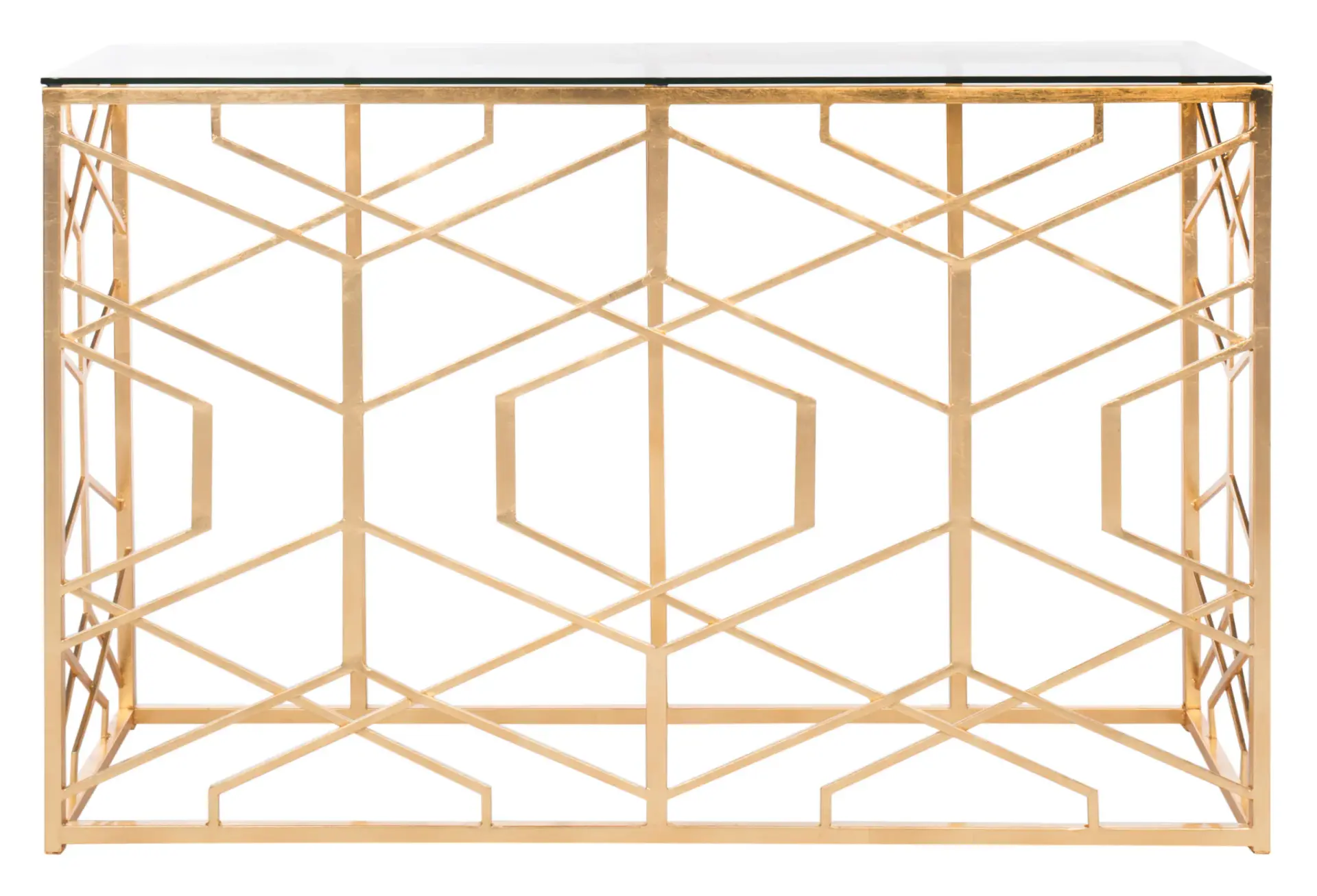 Sean Gold Leaf Console Table