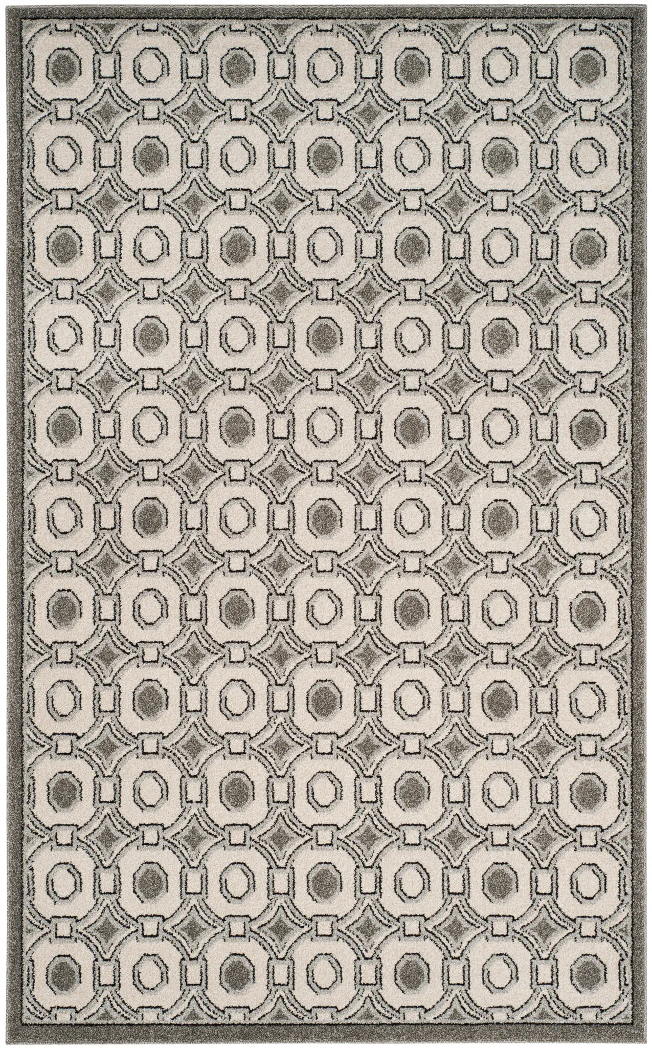 Amherst Geometric Grid Rug