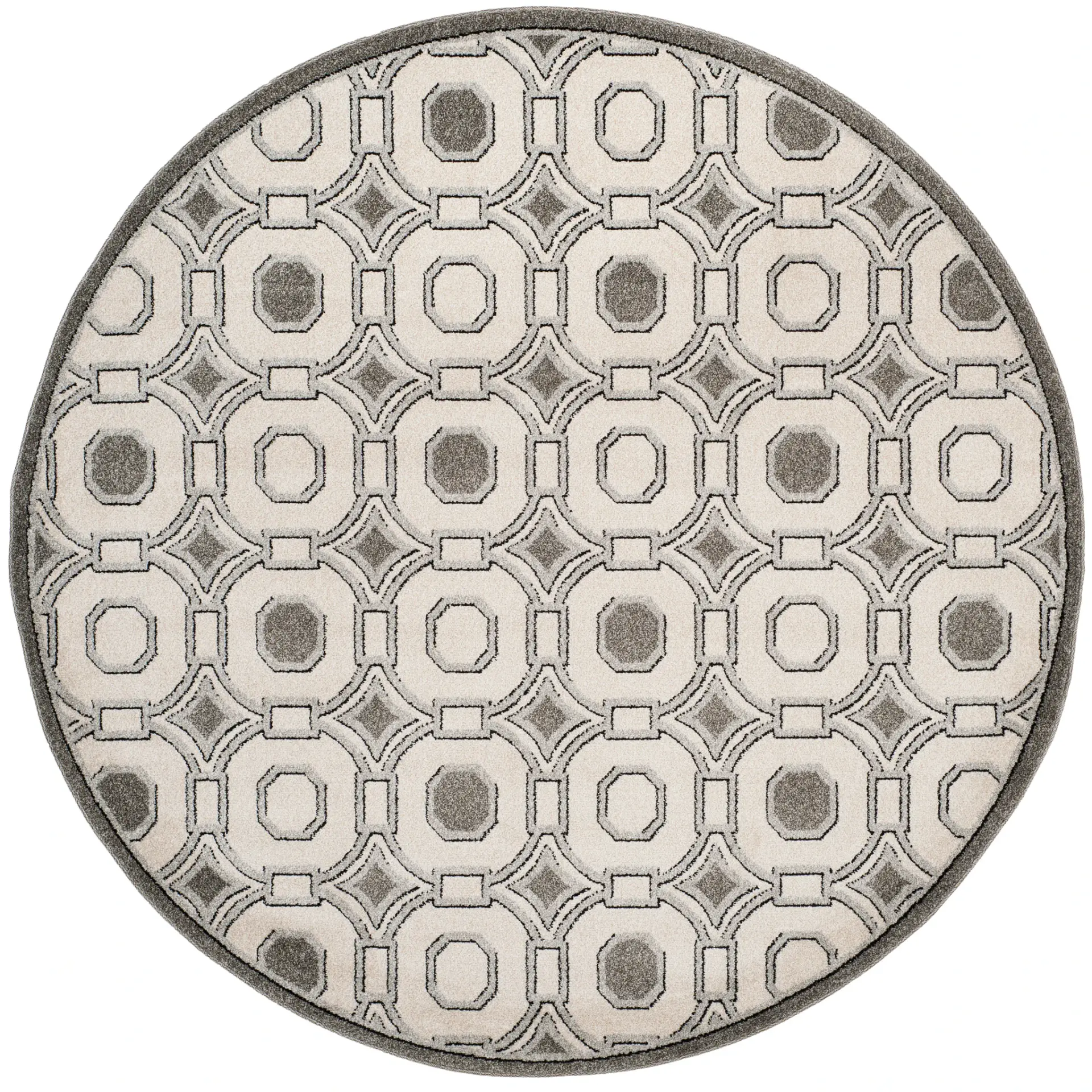 Amherst Geometric Grid Rug