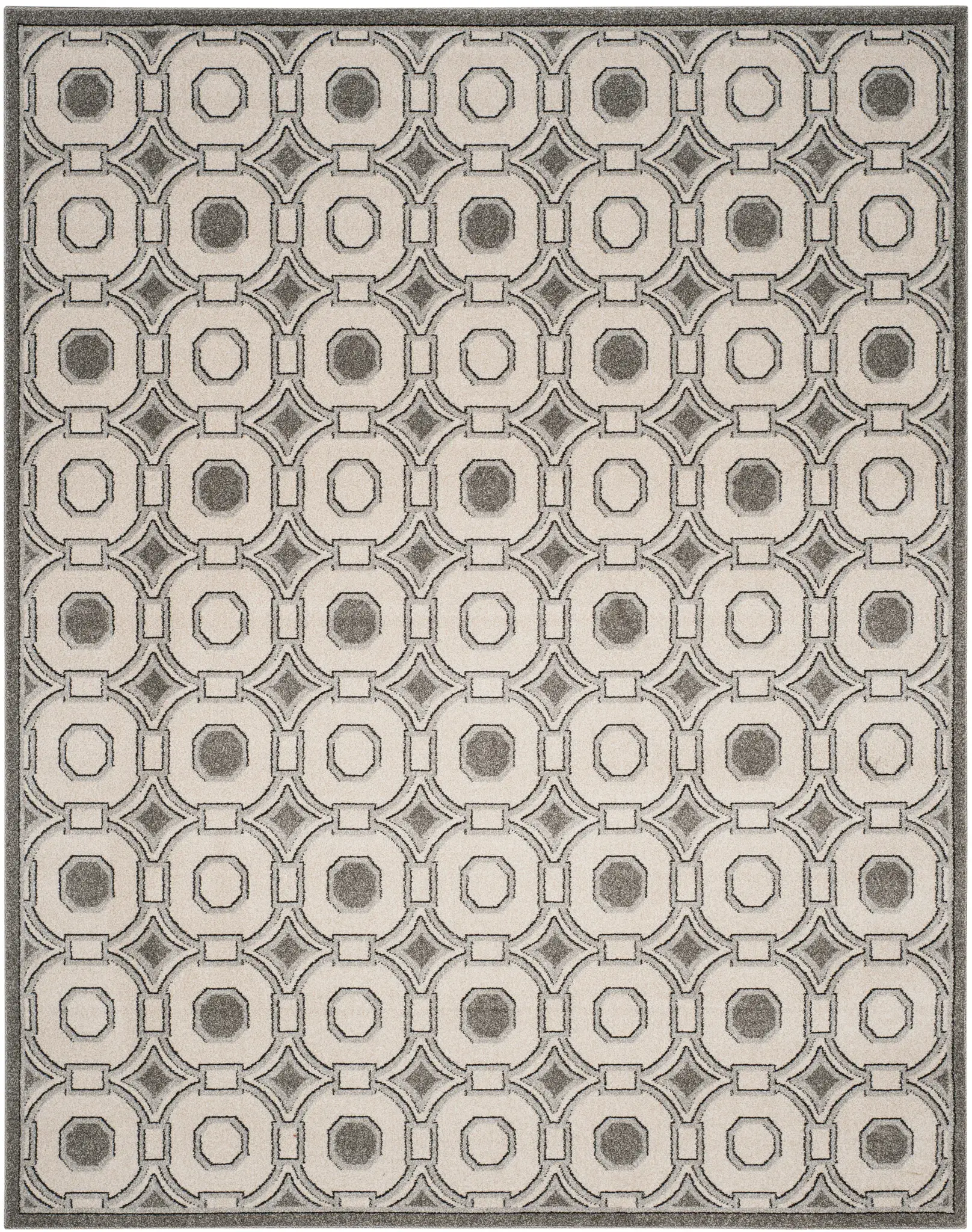 Amherst Geometric Grid Rug