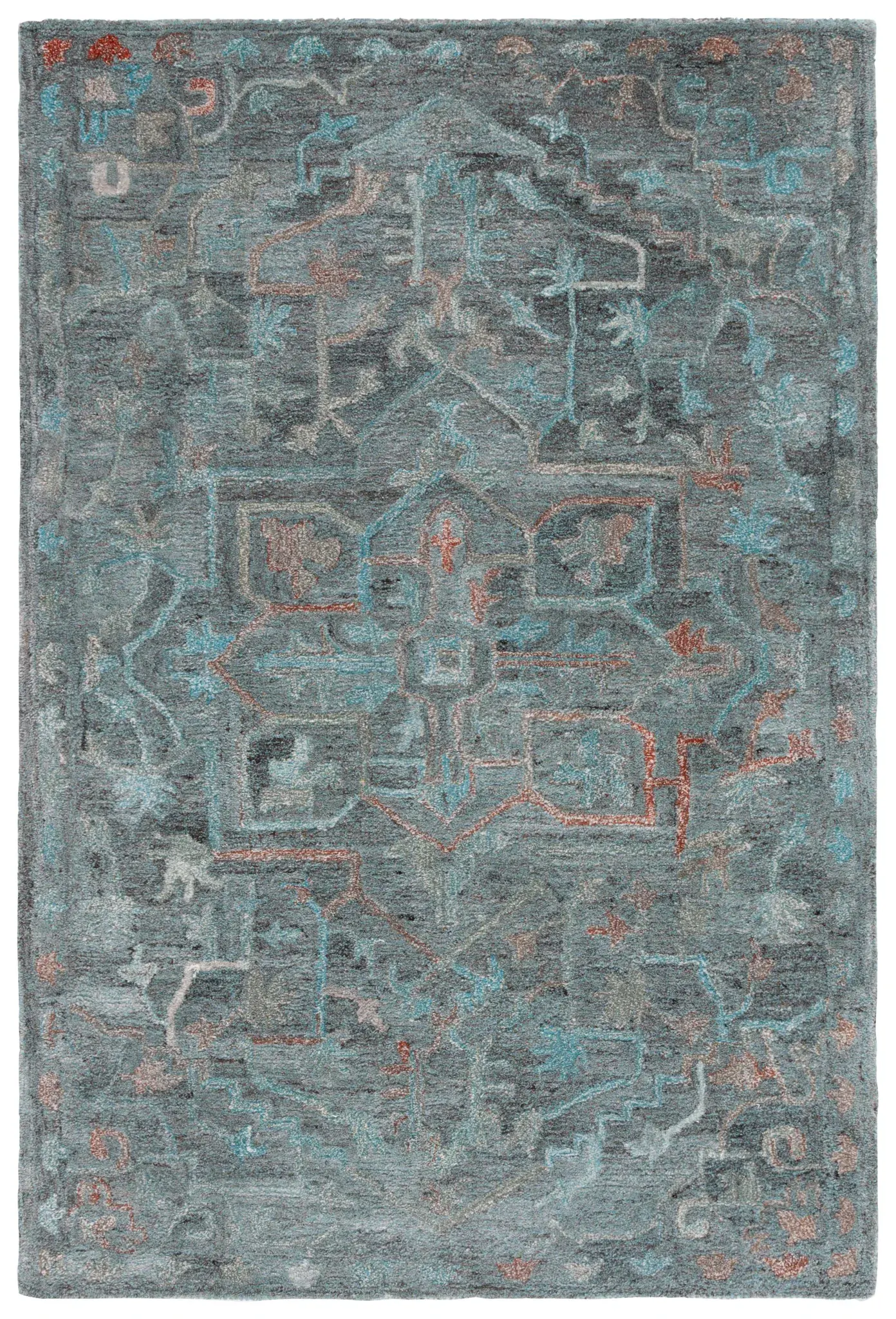 Anatolia Stepped Medallion Hand-Tufted Rug