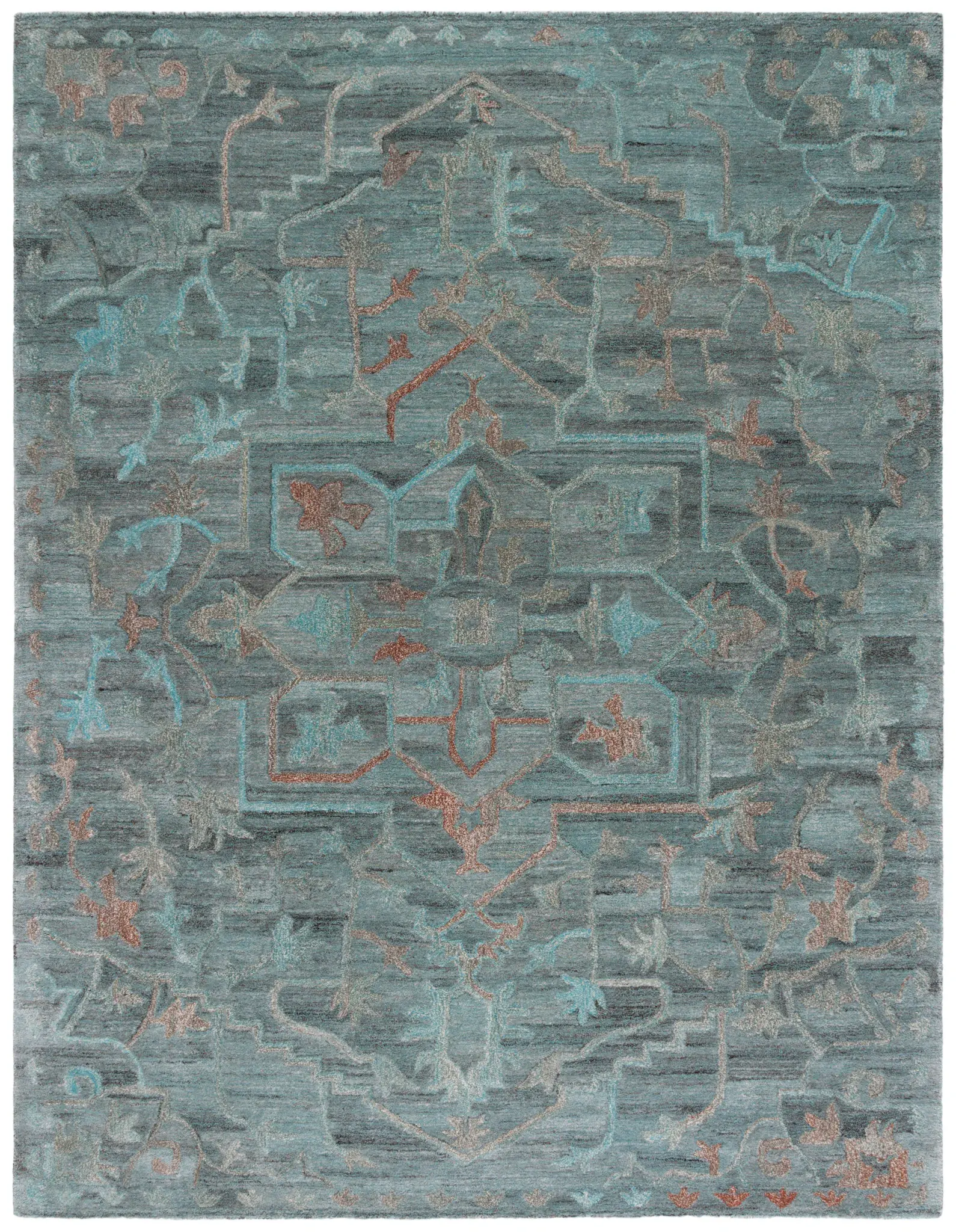 Anatolia Stepped Medallion Hand-Tufted Rug