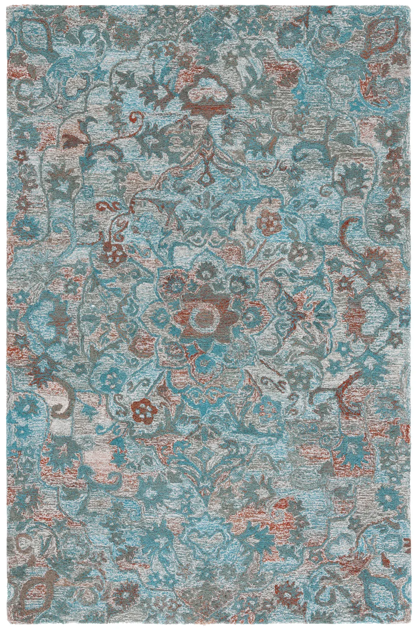 Anatolia Floral Medallion Hand-Tufted Rug