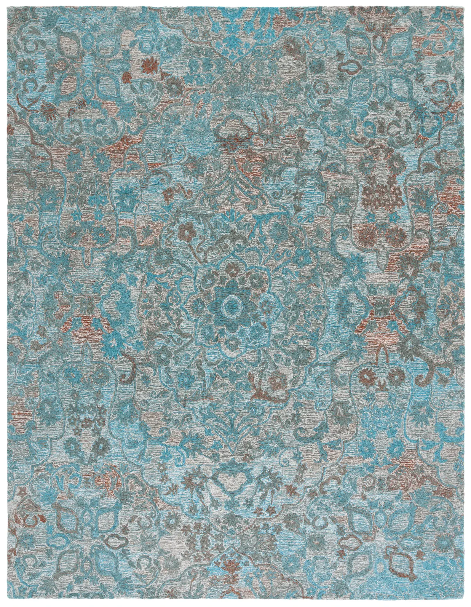 Anatolia Floral Medallion Hand-Tufted Rug