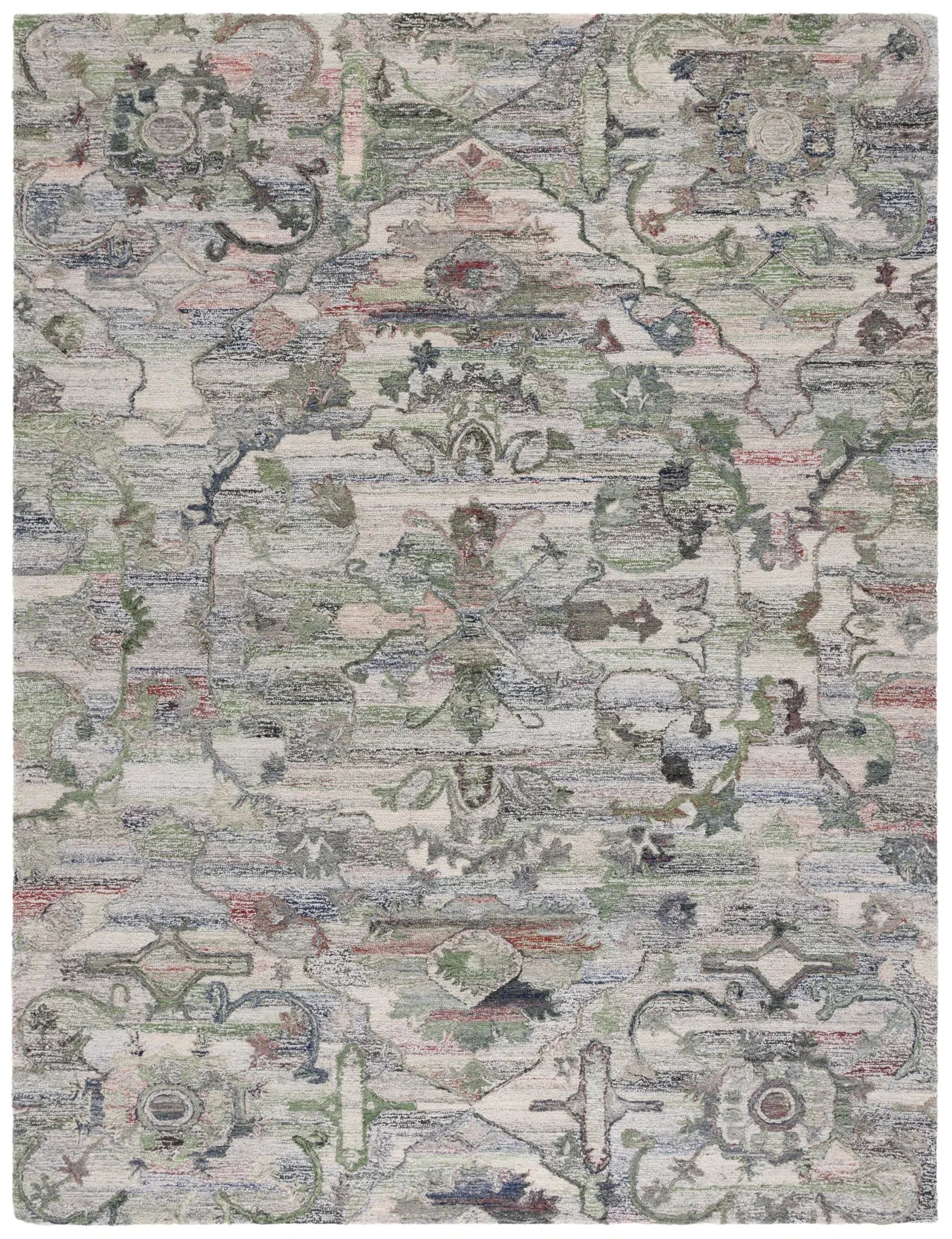 Anatolia Palmette Medallion Hand-Tufted Rug