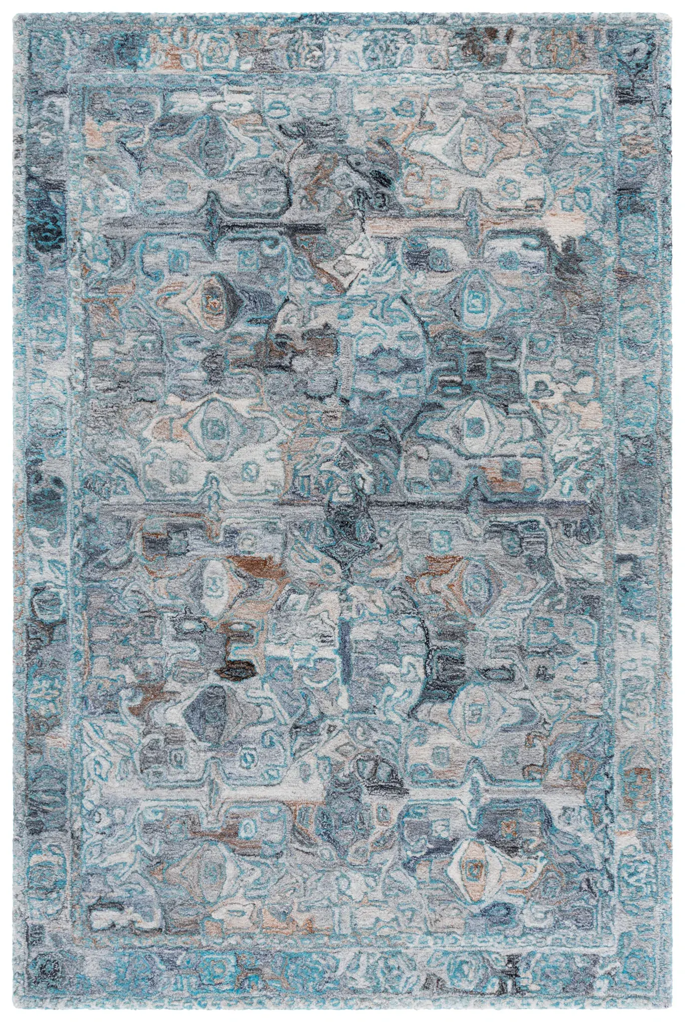 Anatolia Distressed Medallion Hand-Tufted Rug
