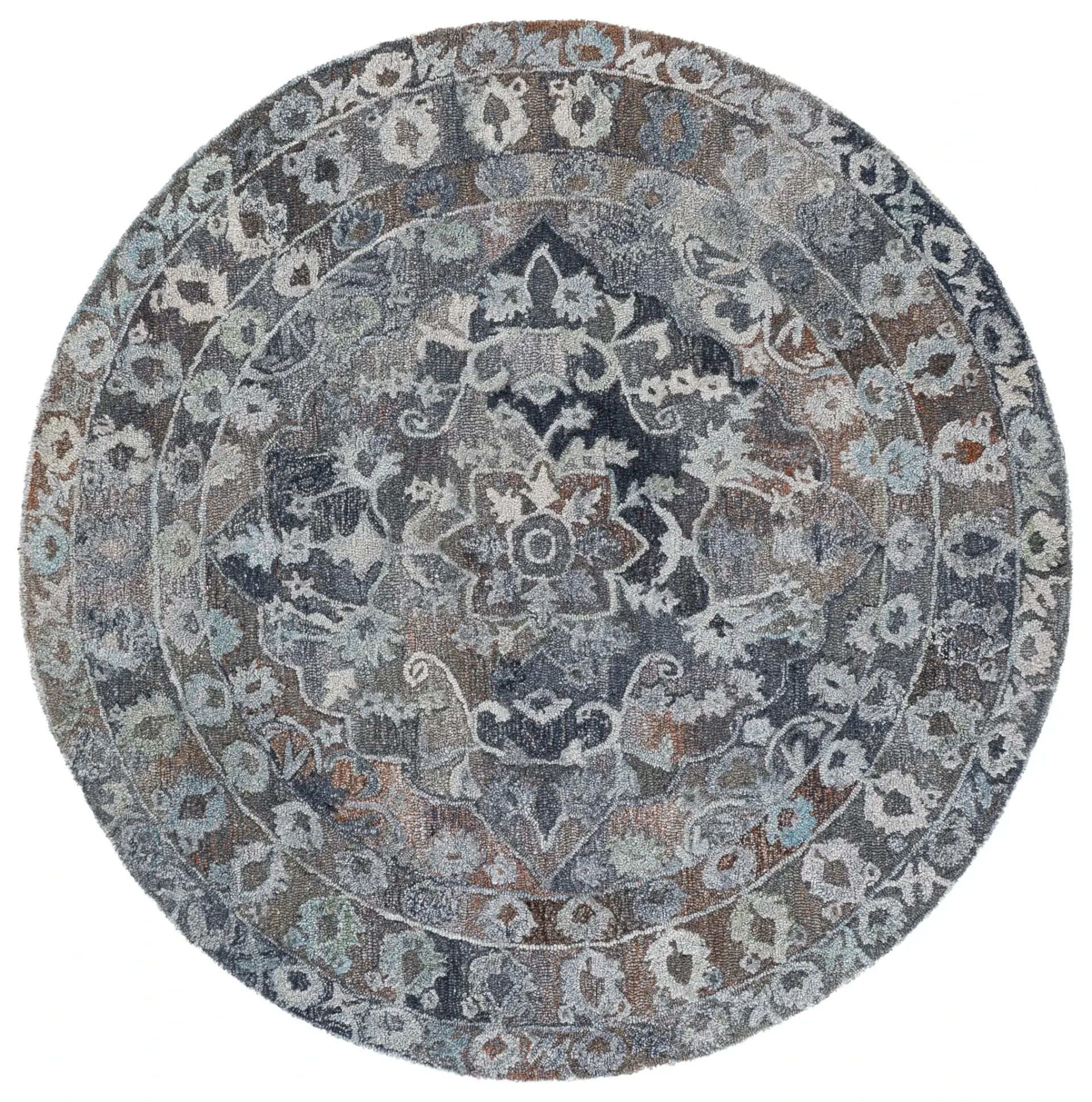 Anatolia Medallion Border Hand-Tufted Rug