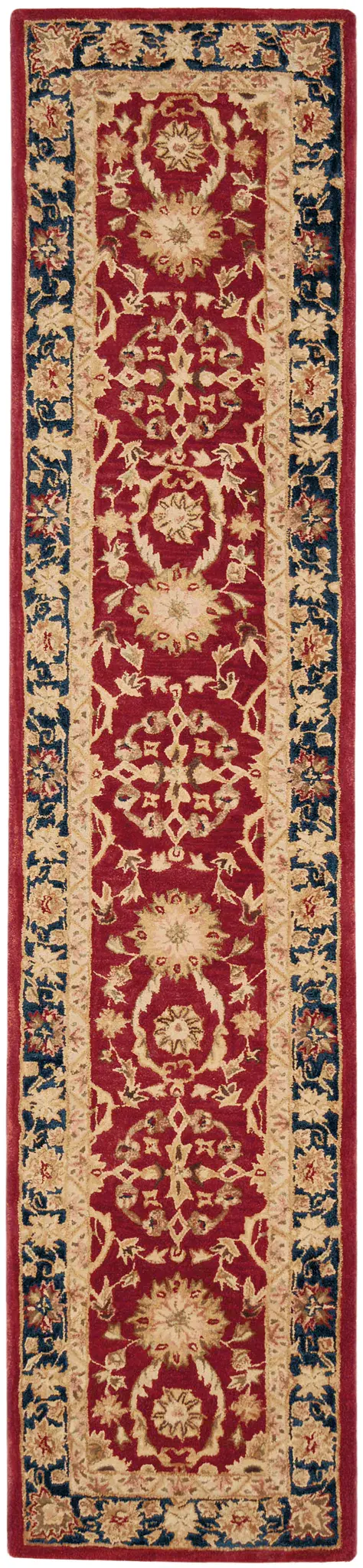 Anatolia Heritage Floral Border Hand-Tufted Wool Rug