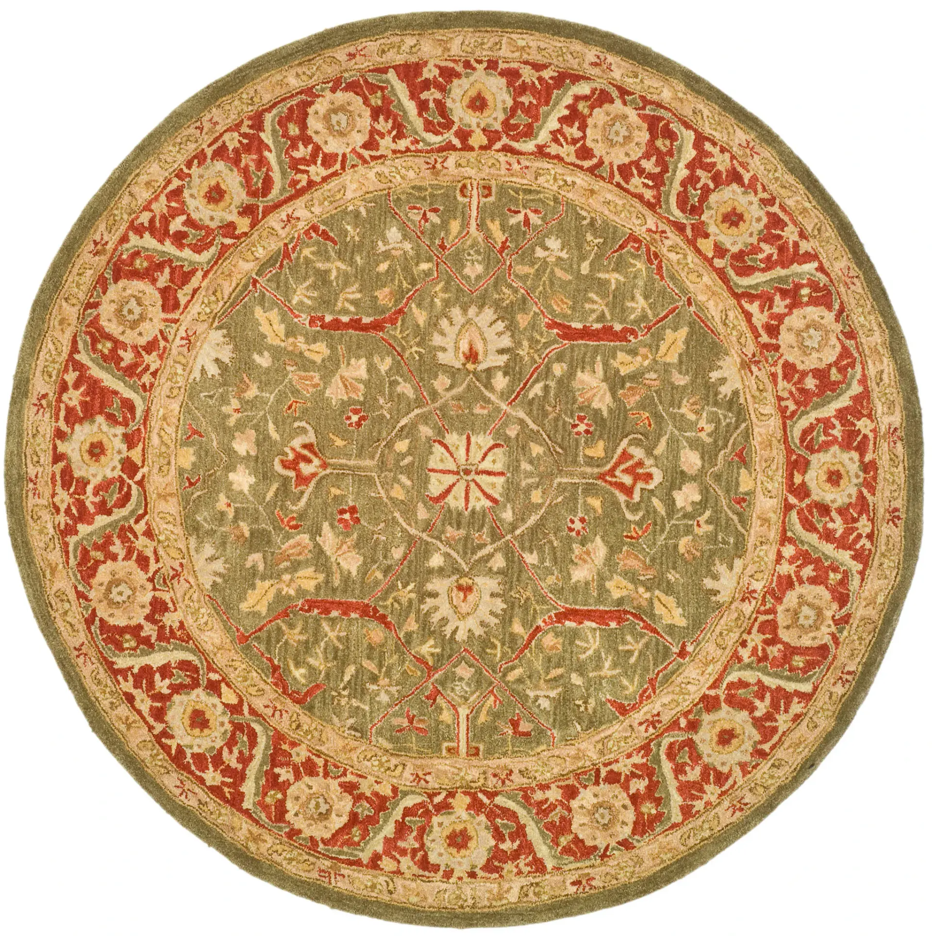 Anatolia Persian Floral Hand-Tufted Wool Rug