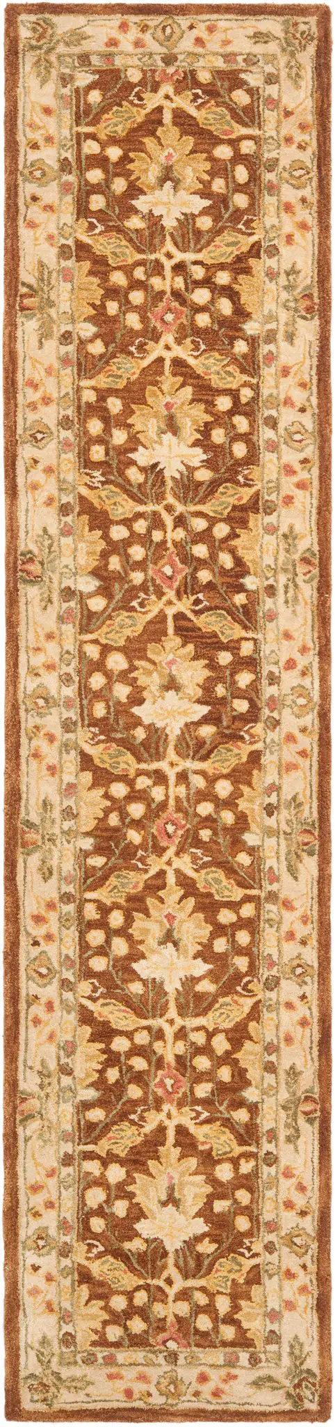 Anatolia Stylized Leaf Hand-Tufted Wool Rug