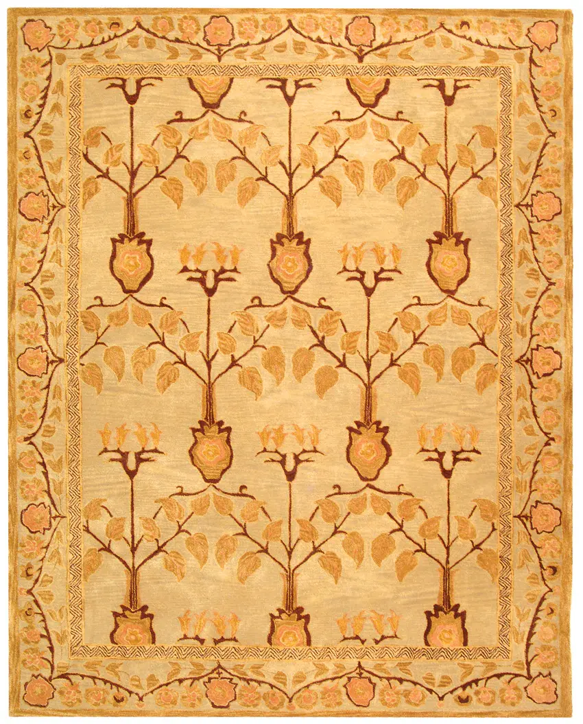 Anatolia Floral Hand-Tufted Shag Wool Rug