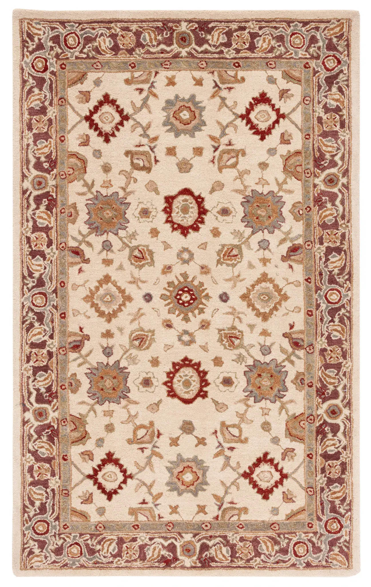 Anatolia Floral Medallion Hand-Tufted Wool Rug