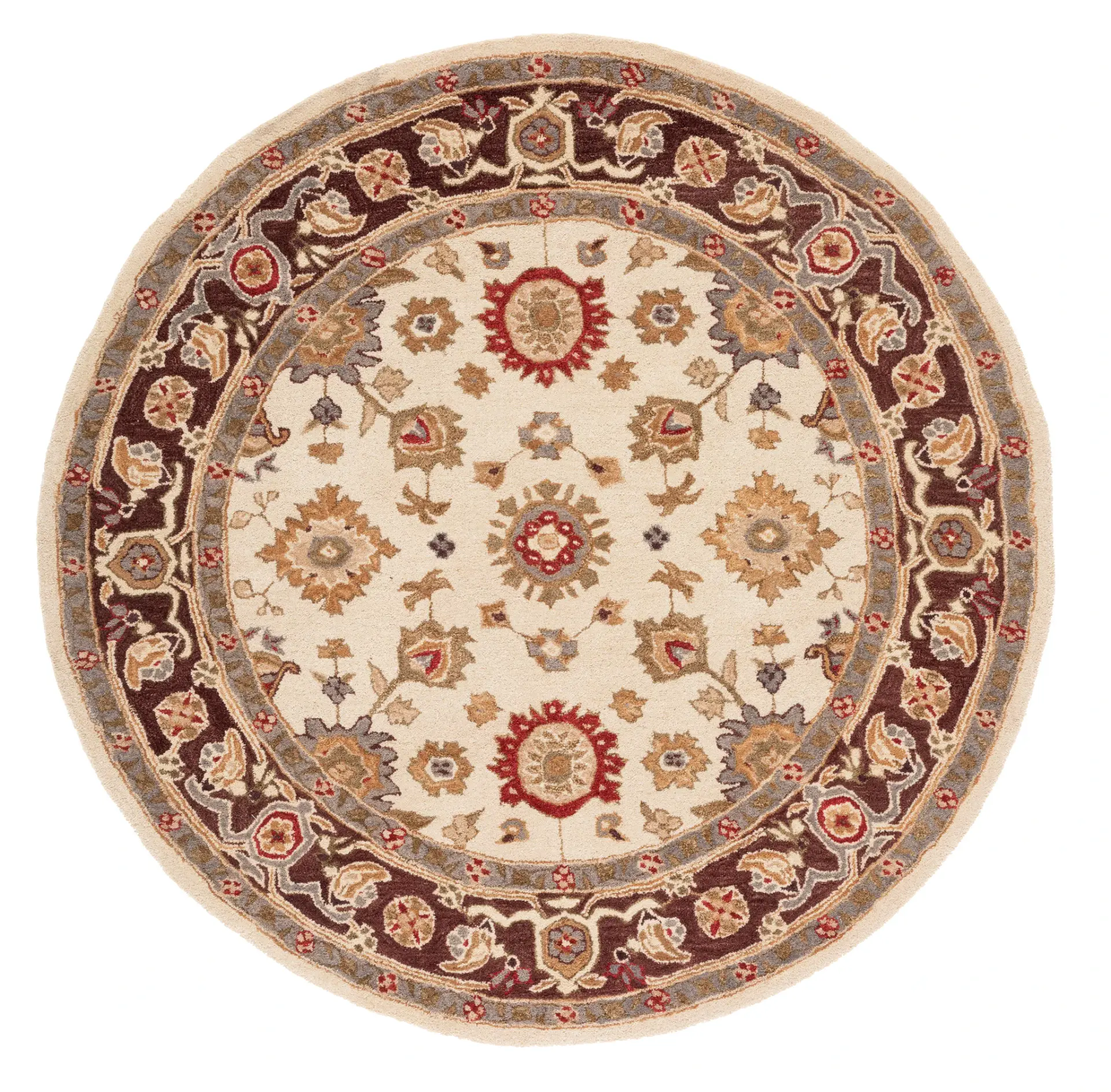 Anatolia Floral Medallion Hand-Tufted Wool Rug