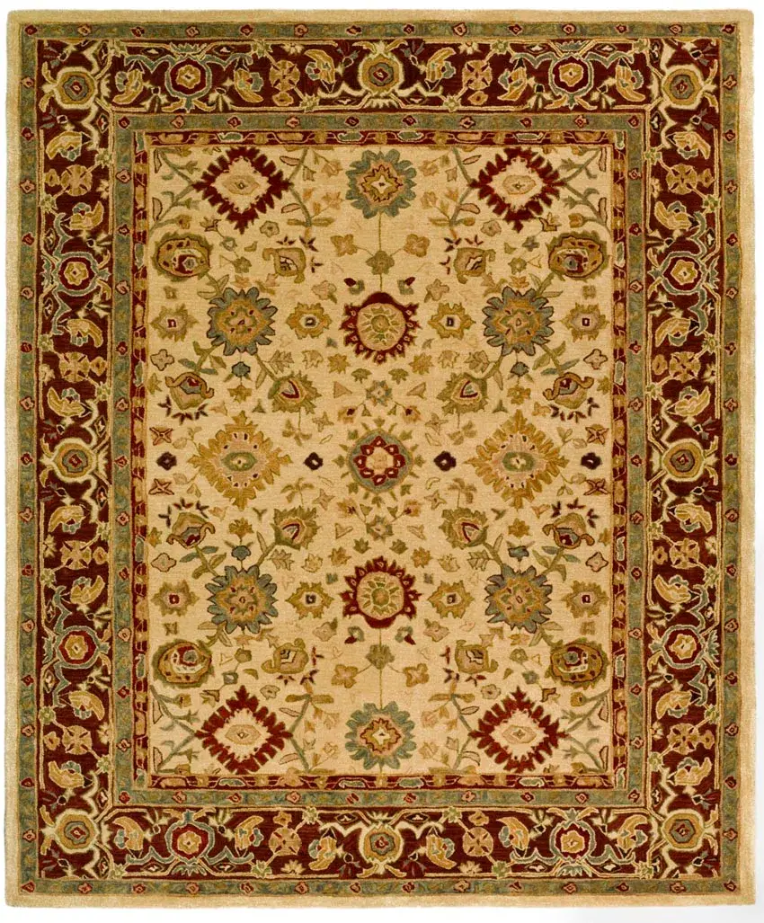 Anatolia Floral Medallion Hand-Tufted Wool Rug