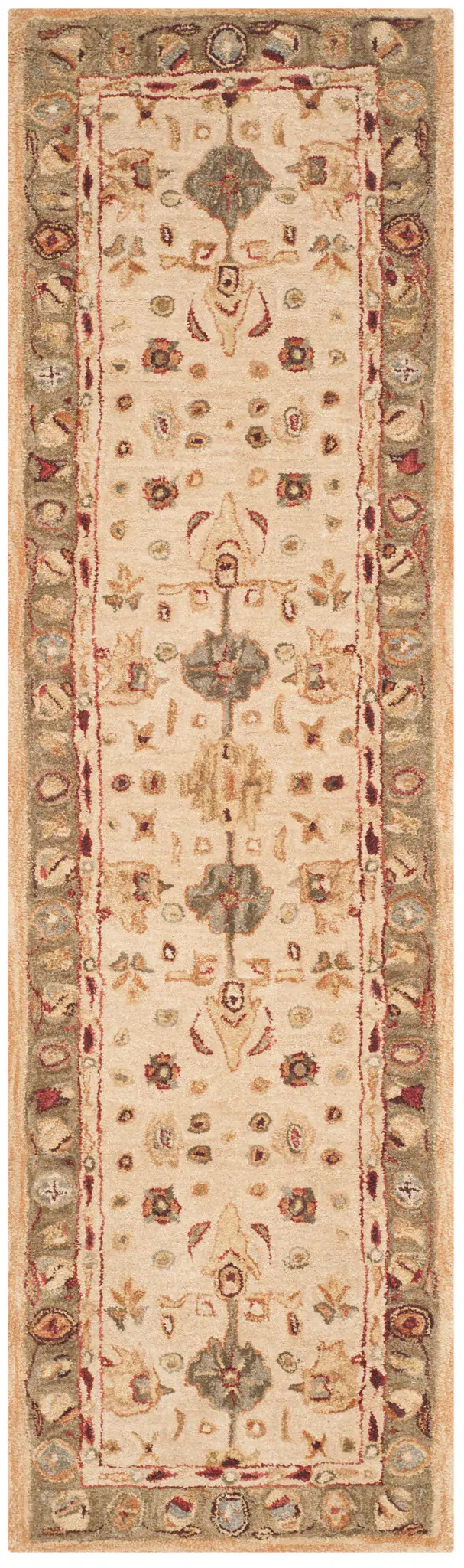 Anatolia Tribal Bordered Hand-Tufted Wool Rug