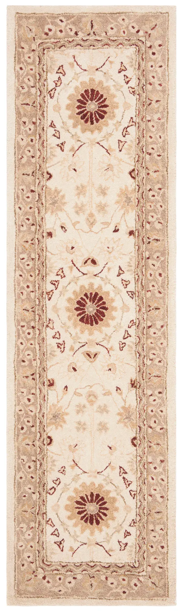 Anatolia Floral Medallion Hand-Tufted Shag Wool Rug