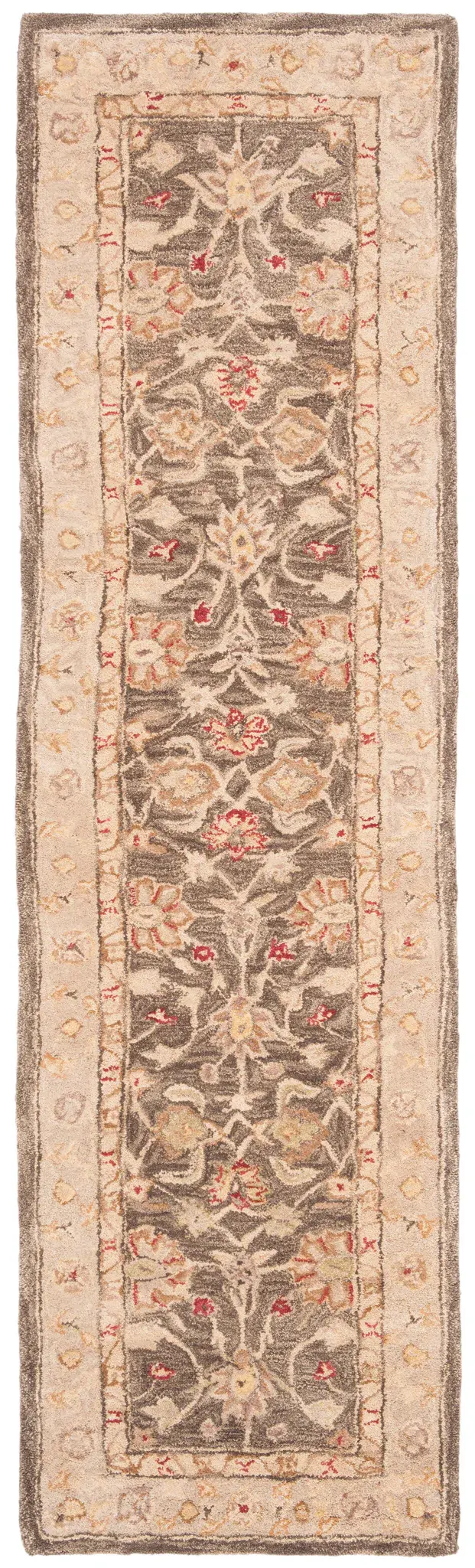 Anatolia Floral Border Hand-Tufted Wool Rug